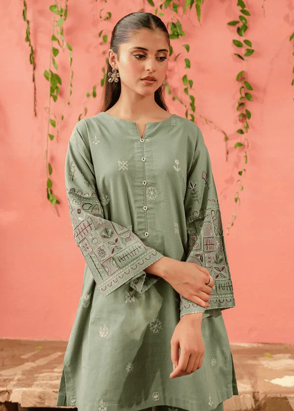 dhanak Co Ord Sets in Pastel green