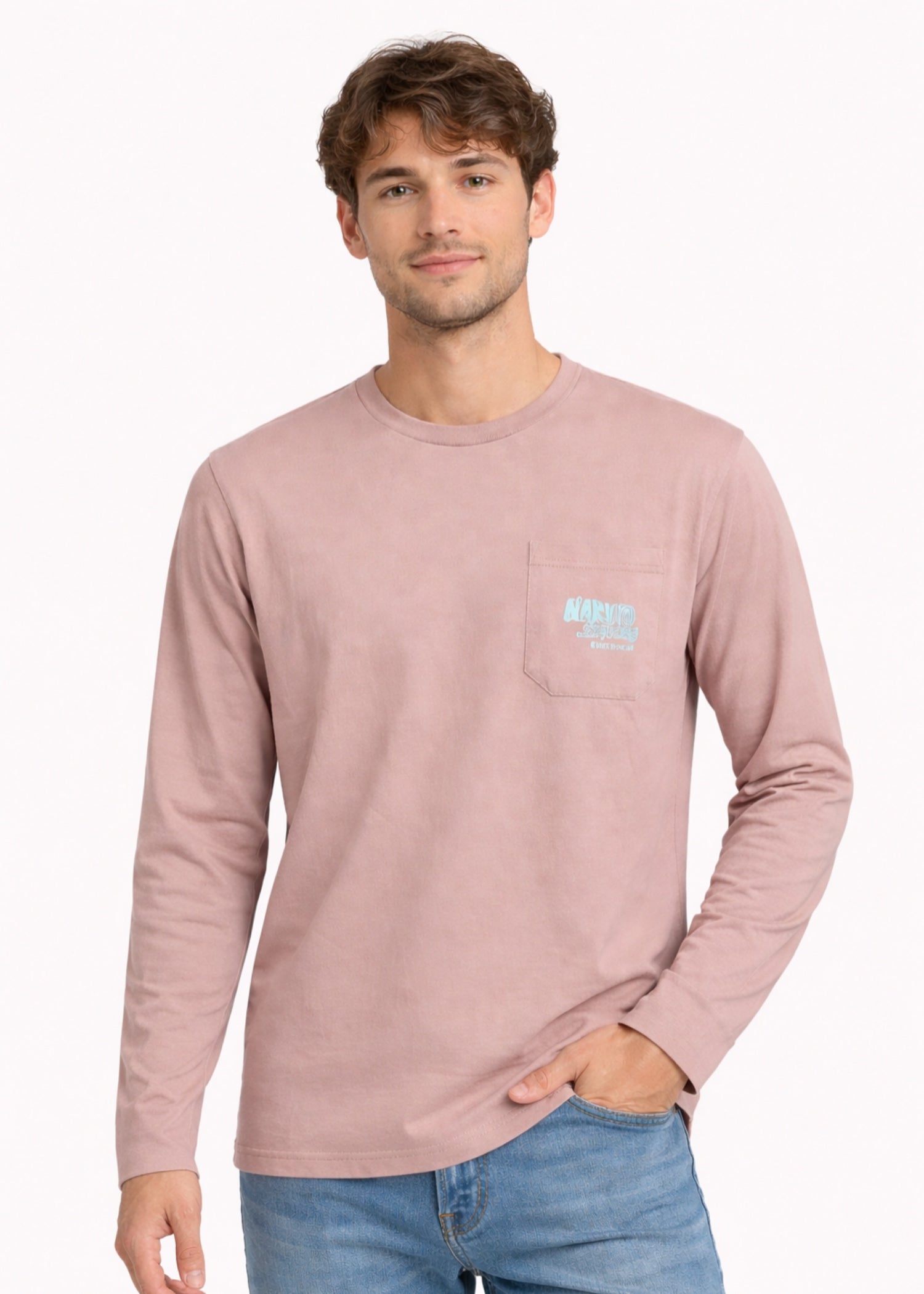 cotton T Shirt in Baby pink