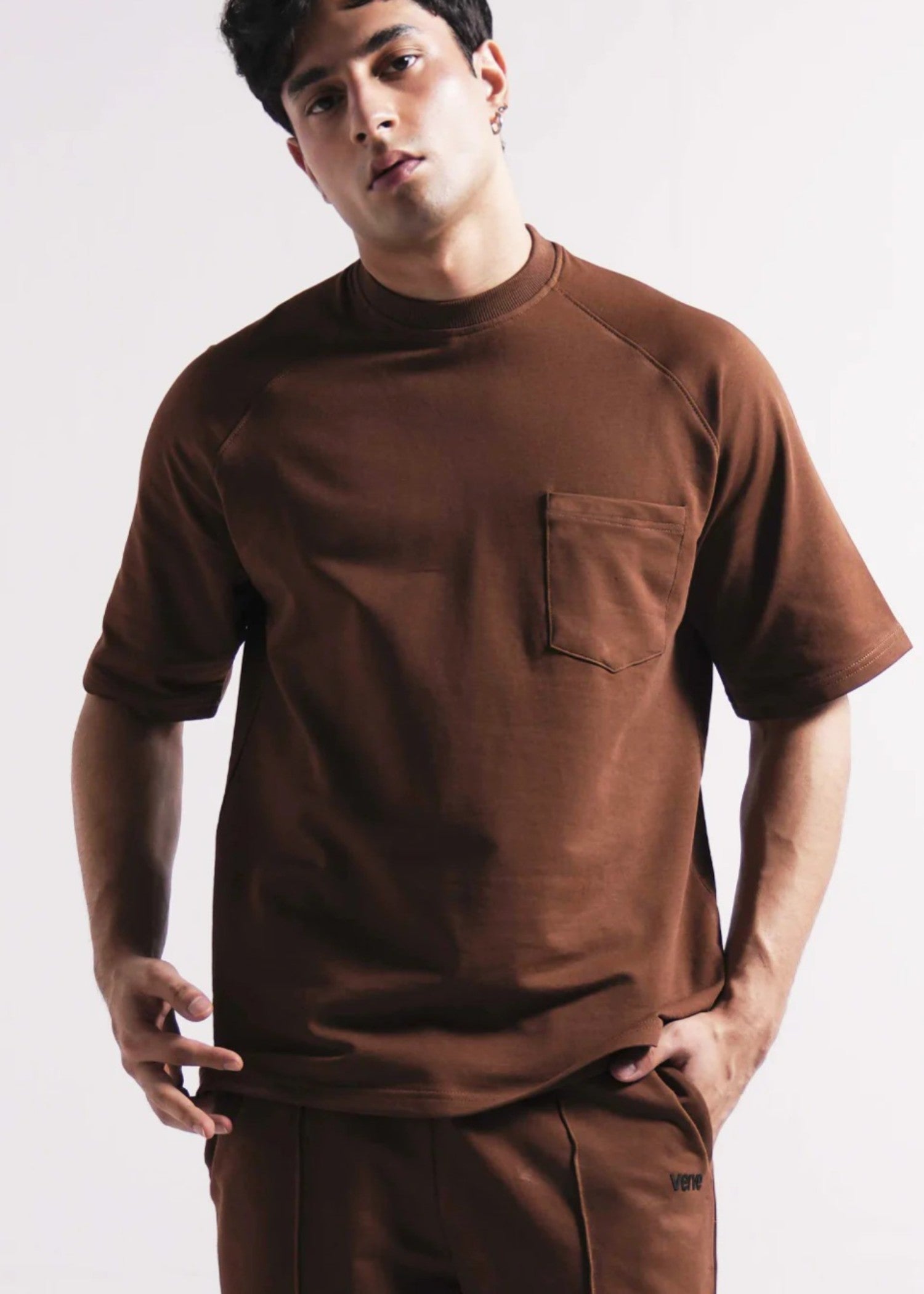 terry T Shirt in Brown