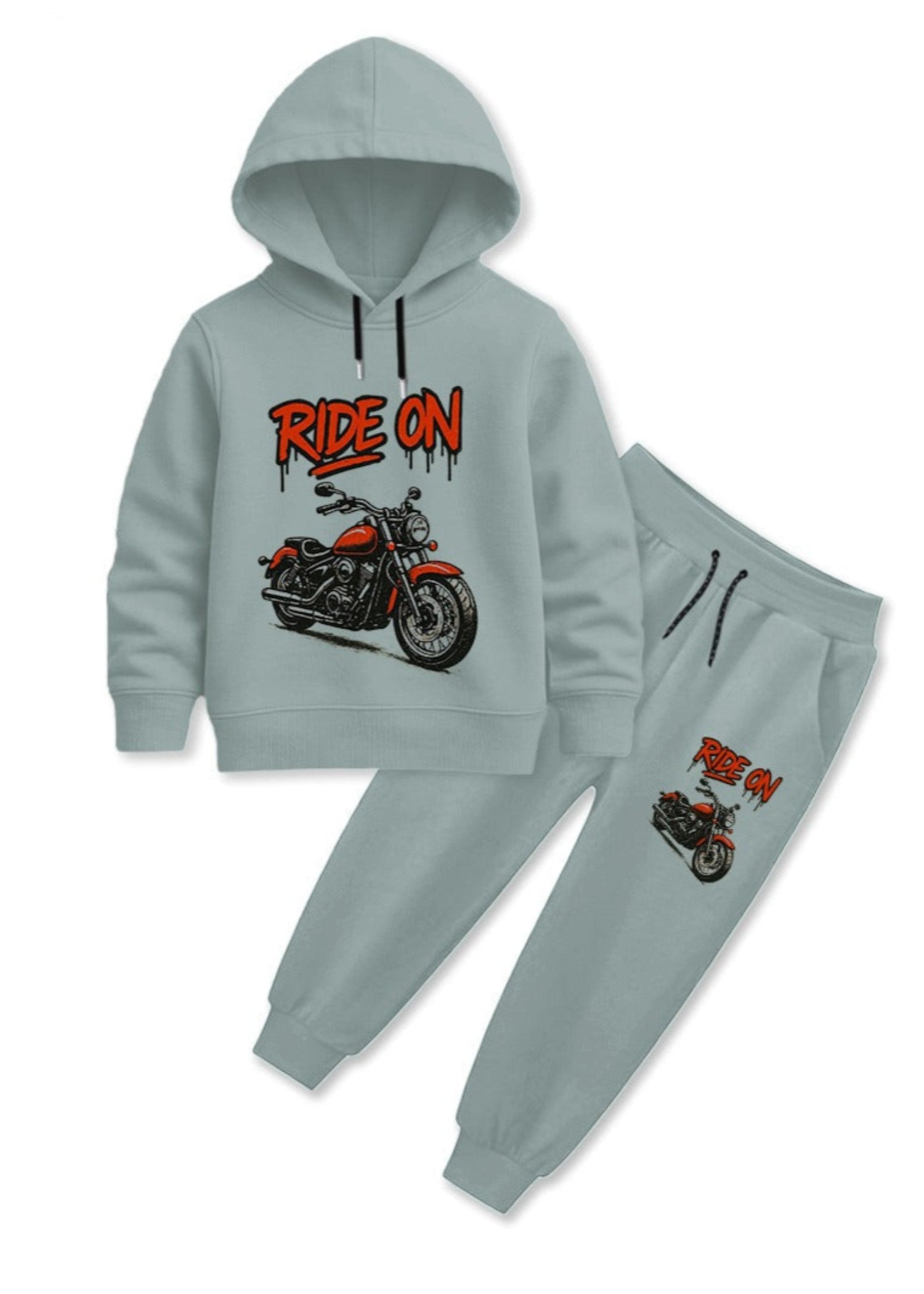 fleece Tracksuit in Cool grey