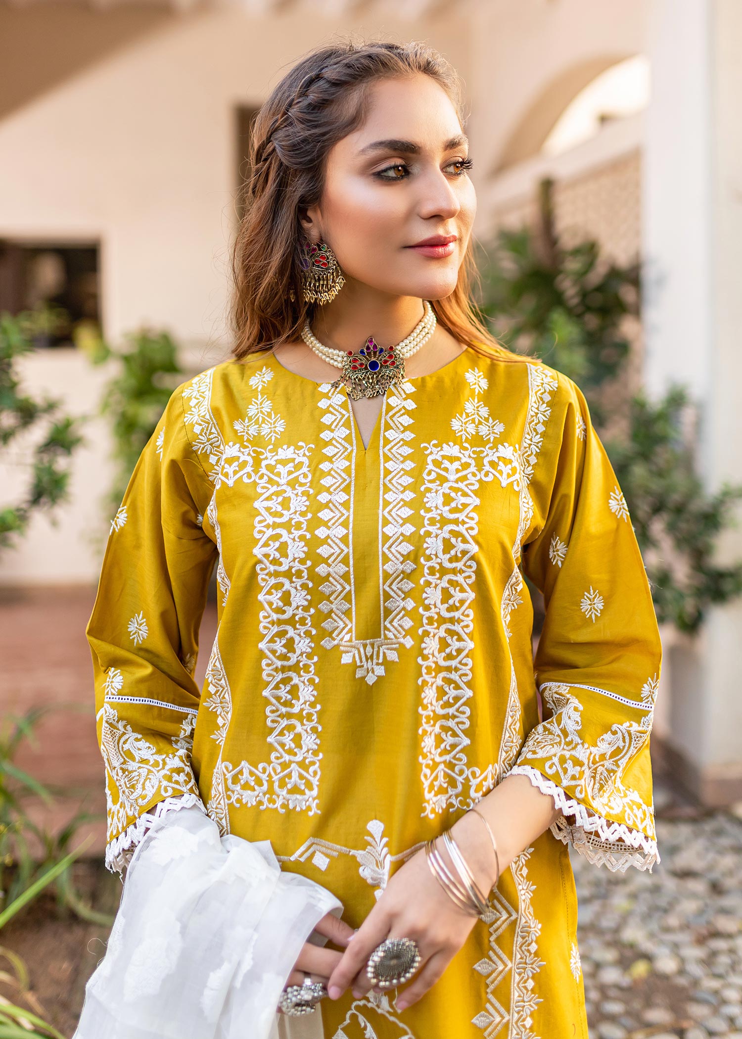 cotton Kurti in Mustard