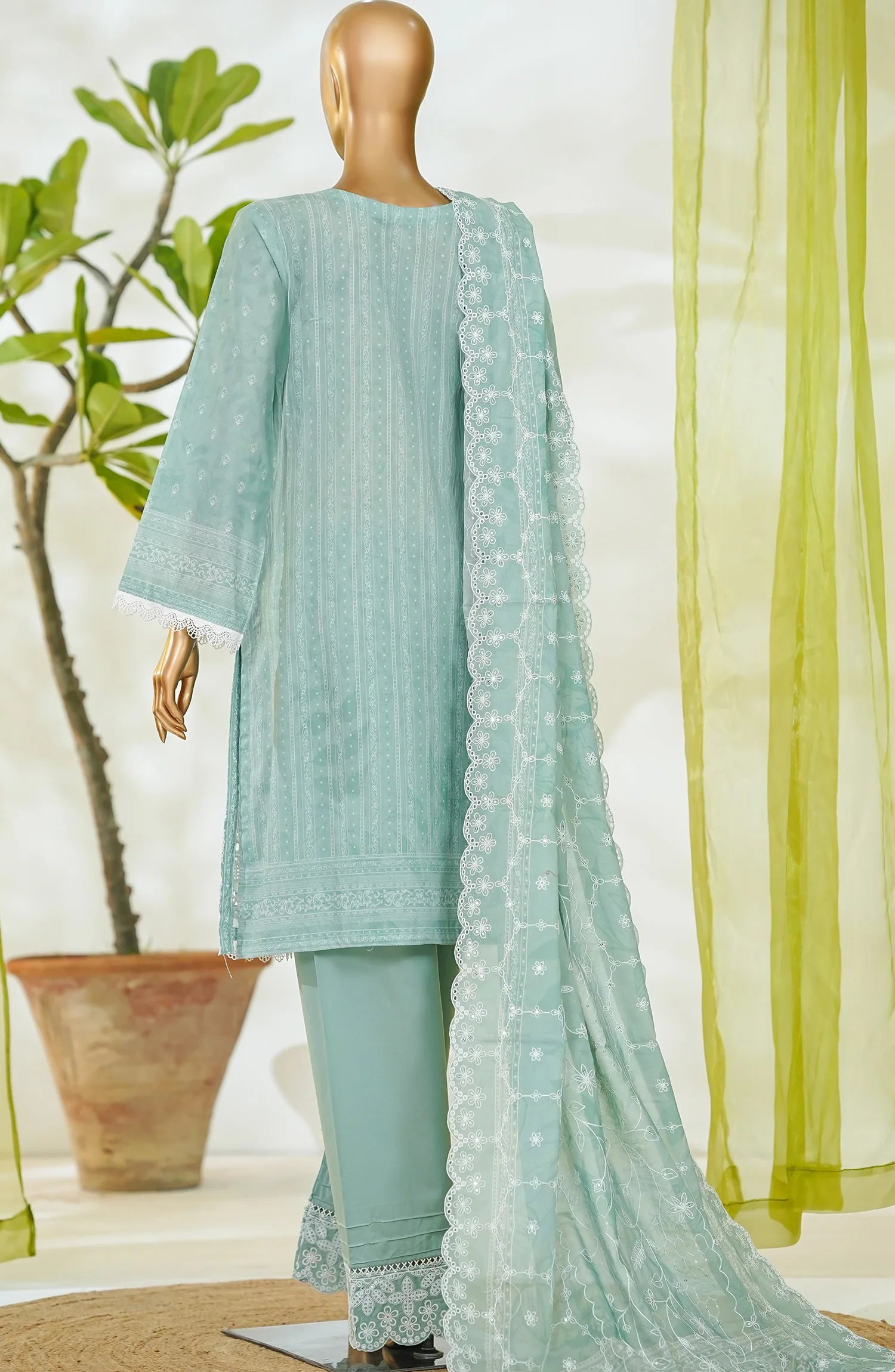 RTW White & White Embroidered Lawn – 7