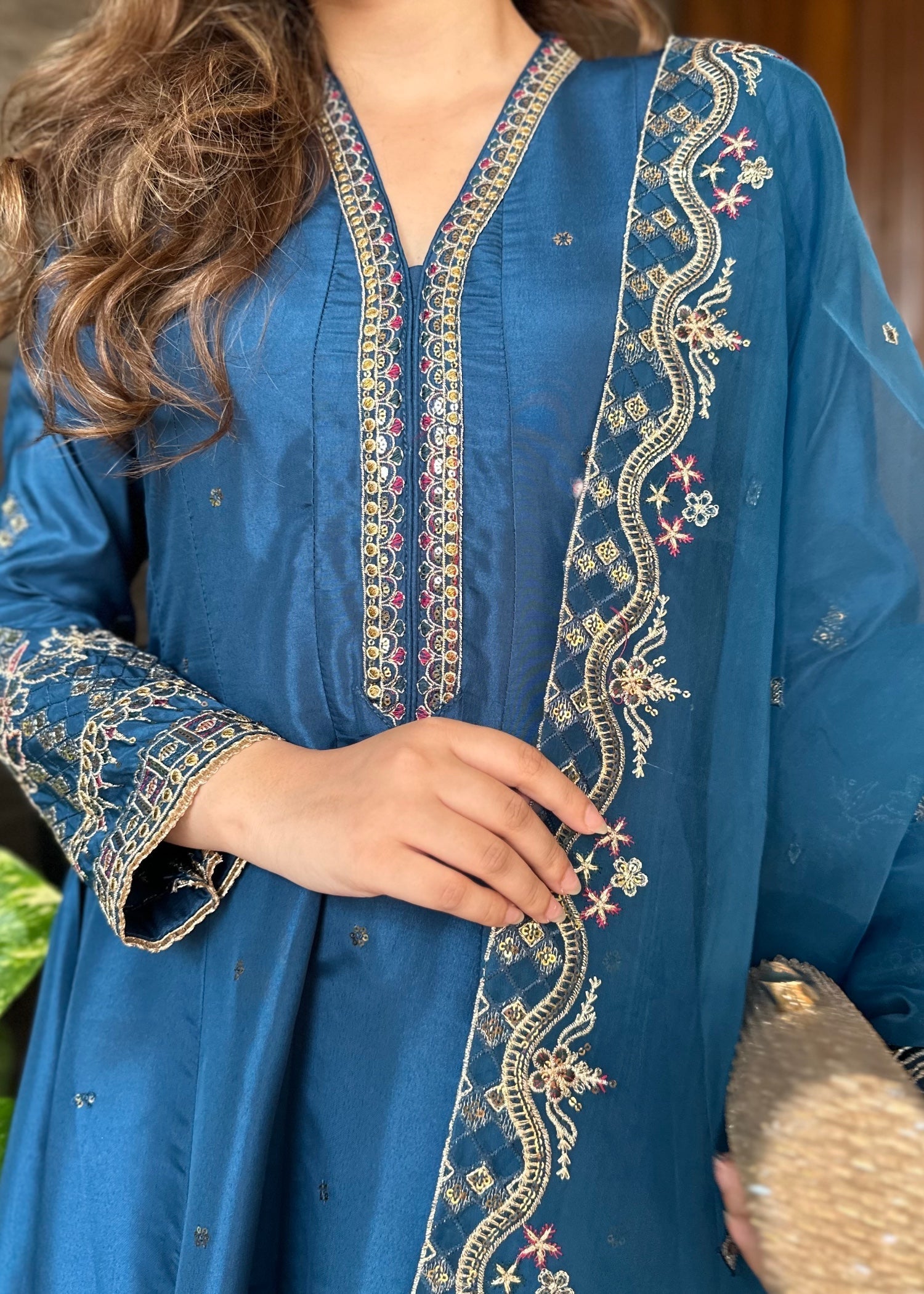 silk Maxi in Blue