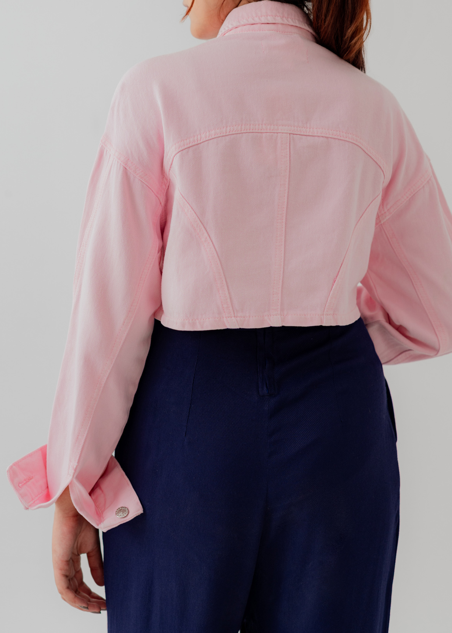 denim Jacket in Pink