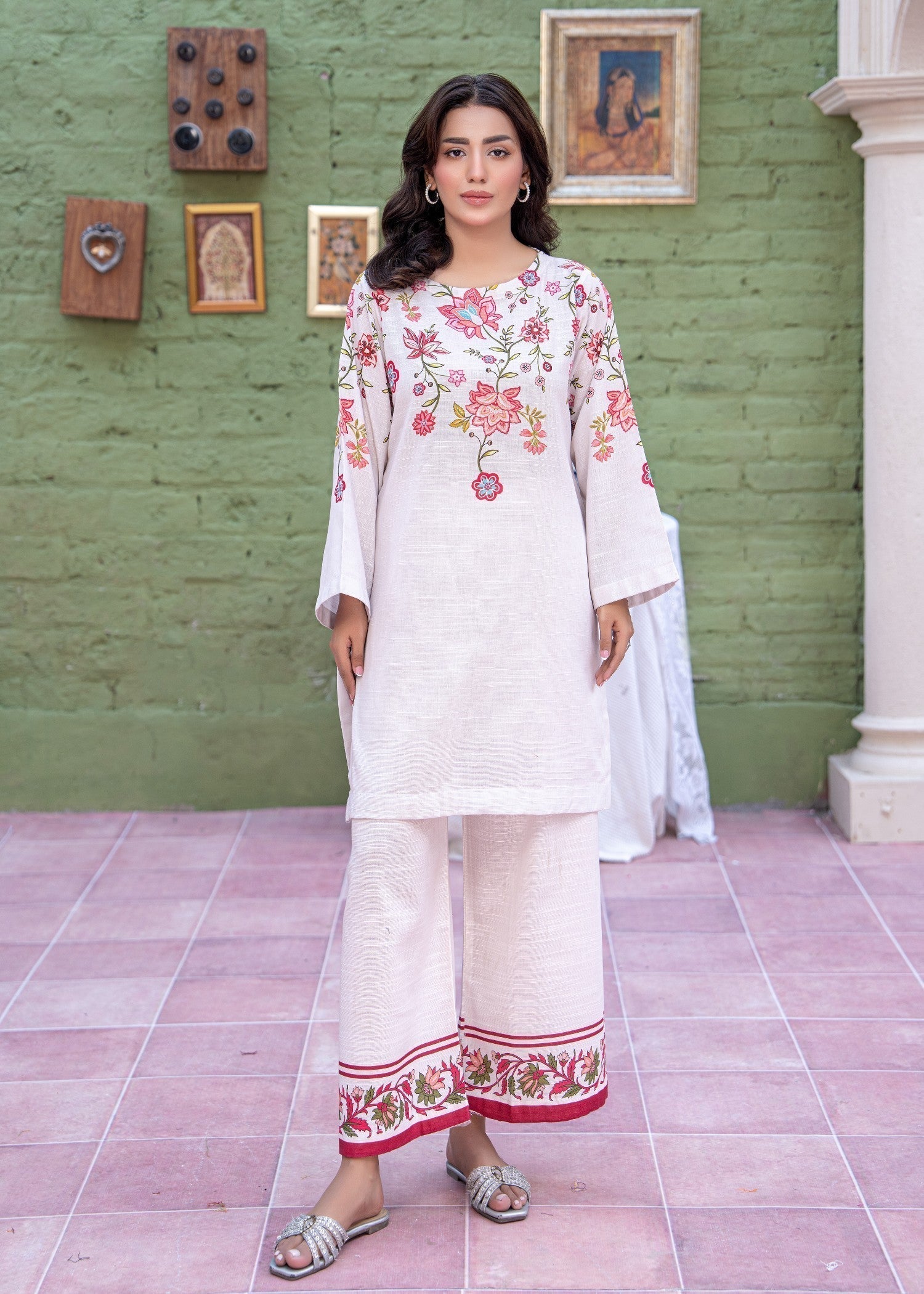 khaddar Co Ord Sets in Ivory