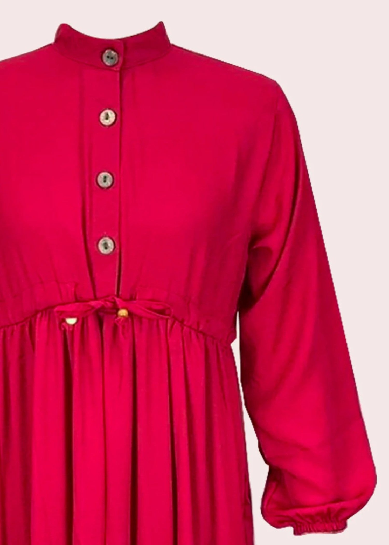 crepe georgette Dress in Red