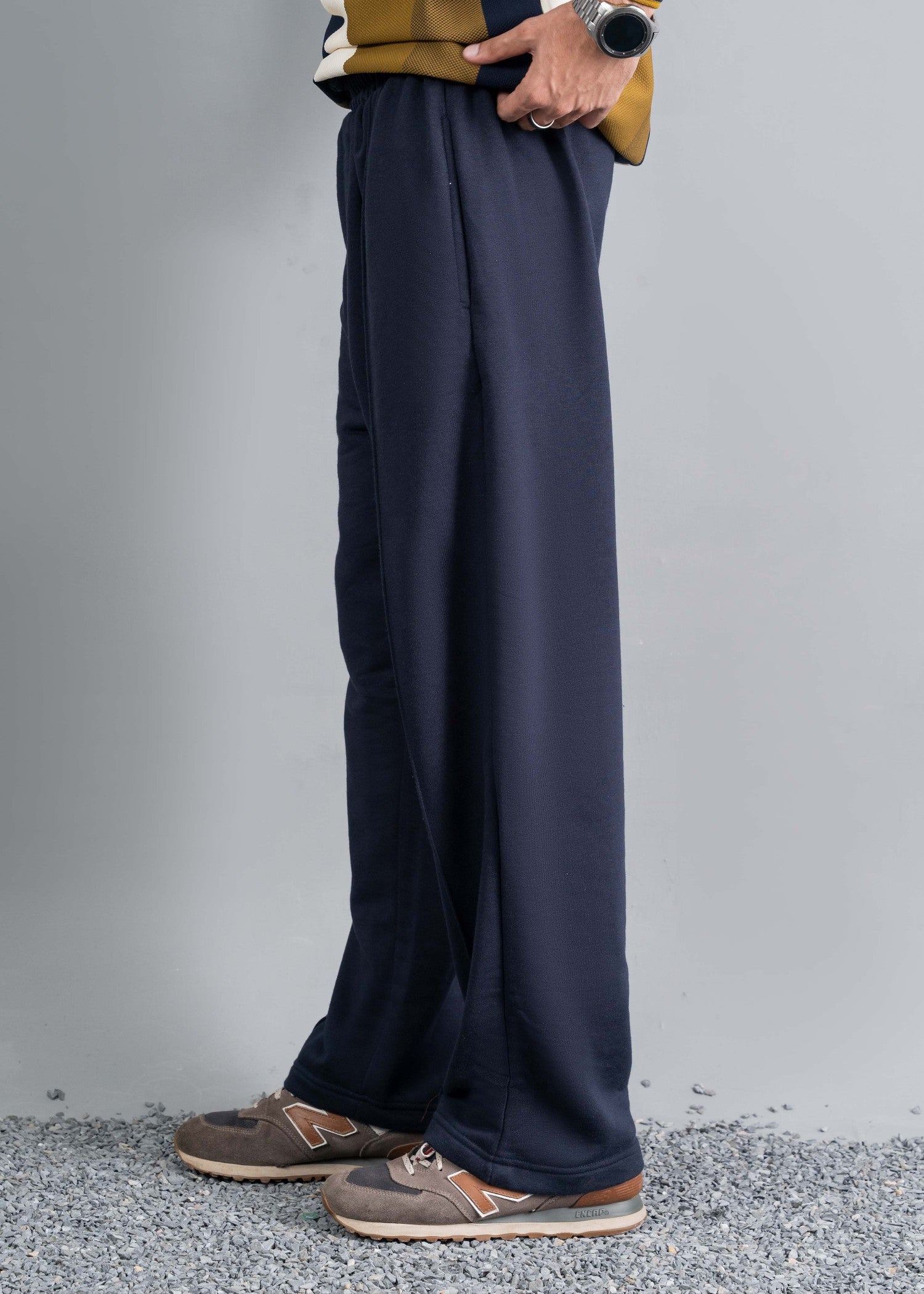 terry Trousers in Navy blue by Ecowears.Pk