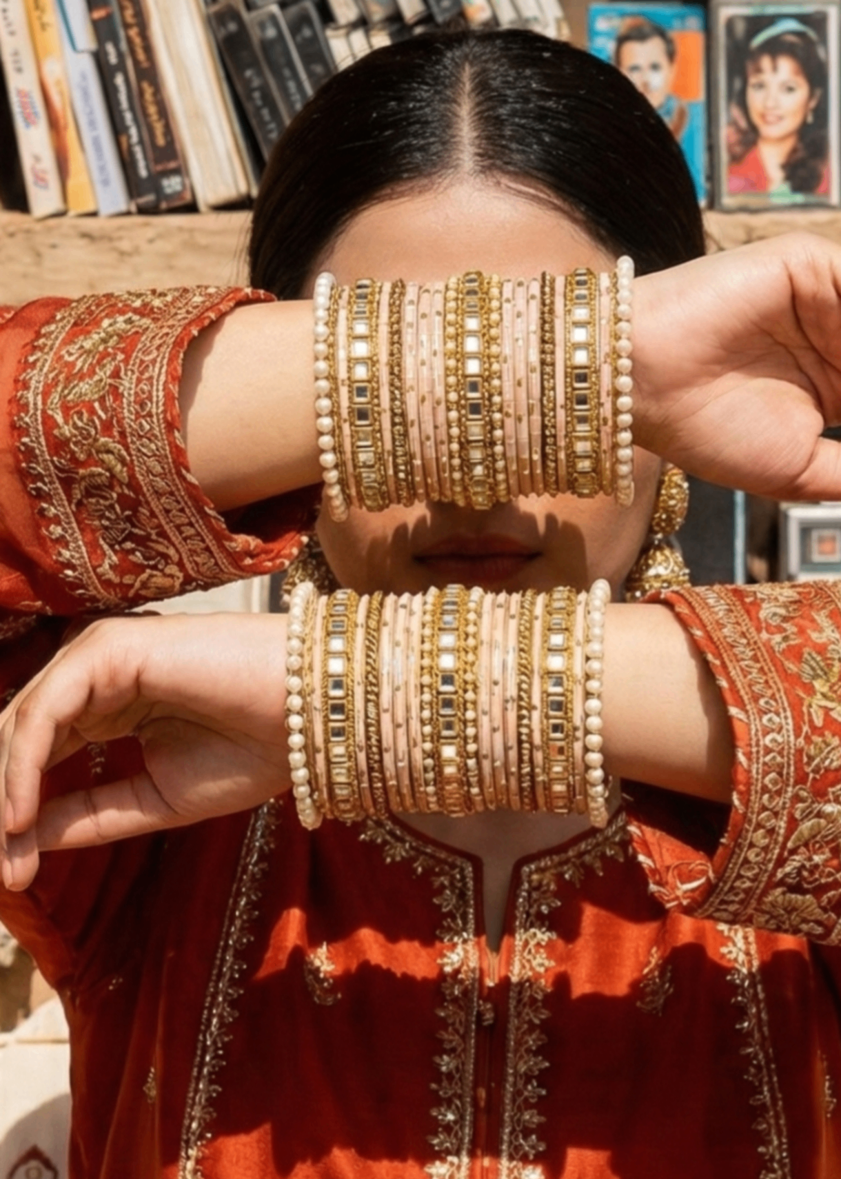 Bangles in Pastel pink Color by - Trendy Women Bangles VQE1433