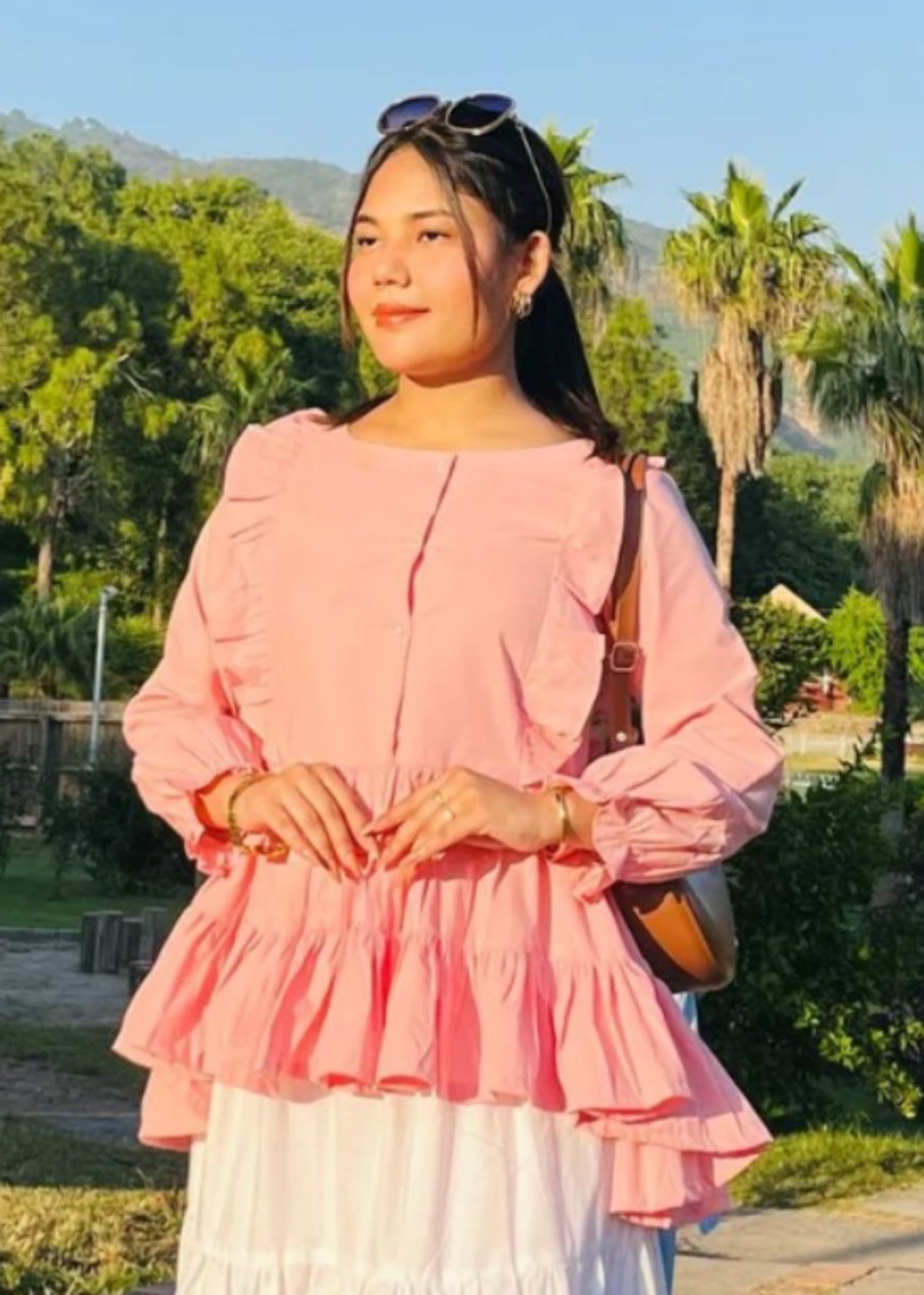 cotton Top in Blush pink
