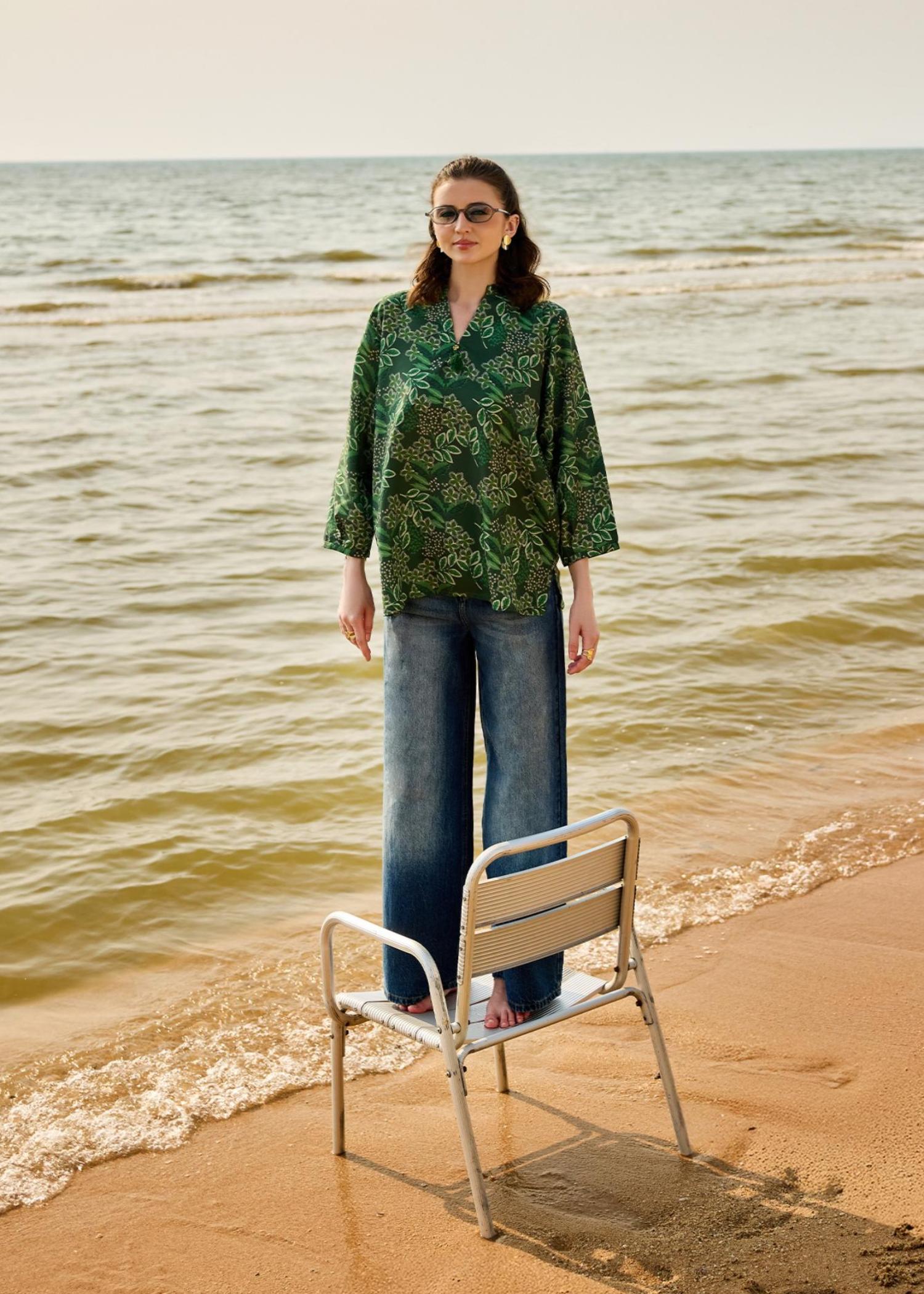 lawn Tunic in Green