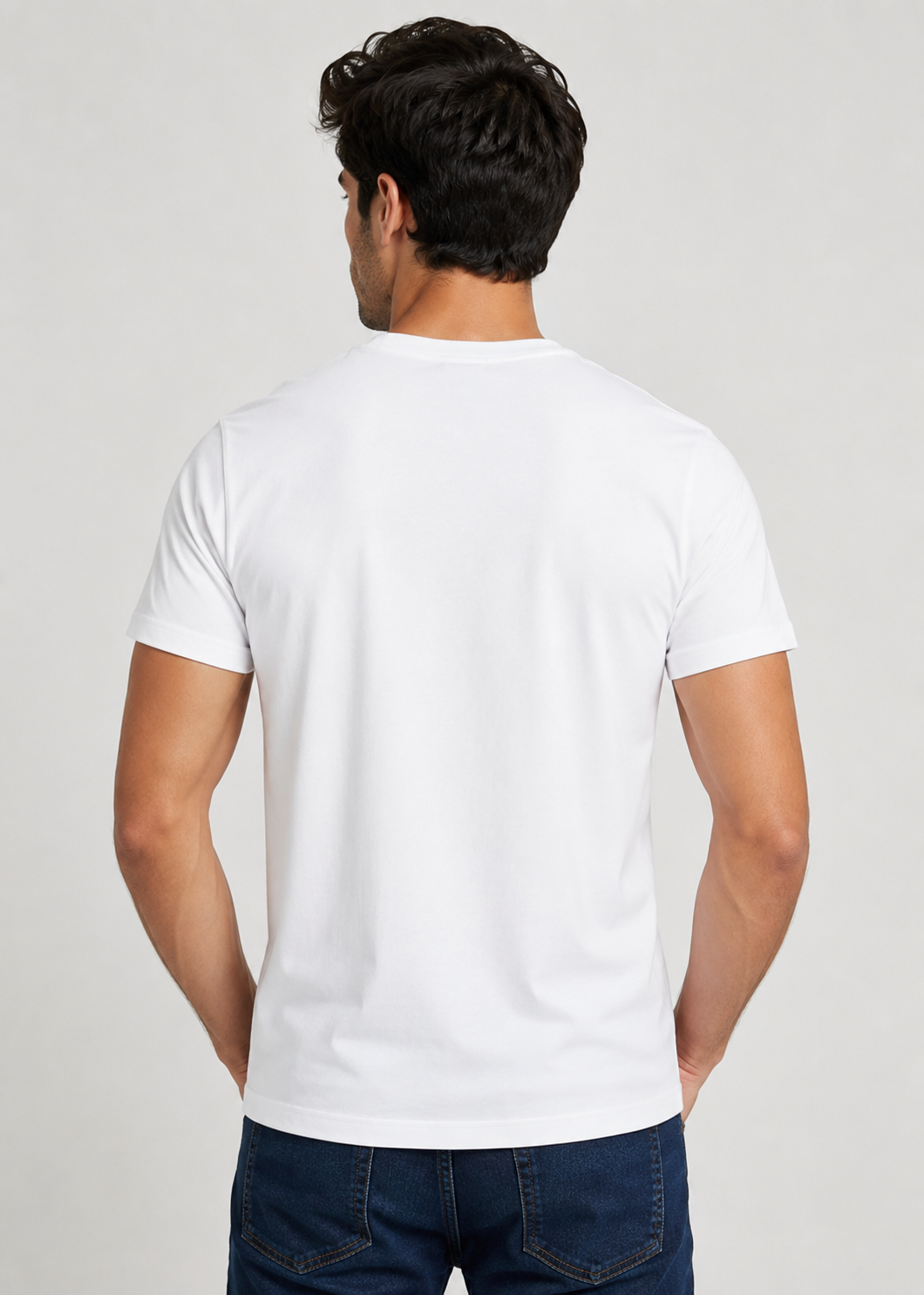 cotton T Shirt in White by Imagination Apparel