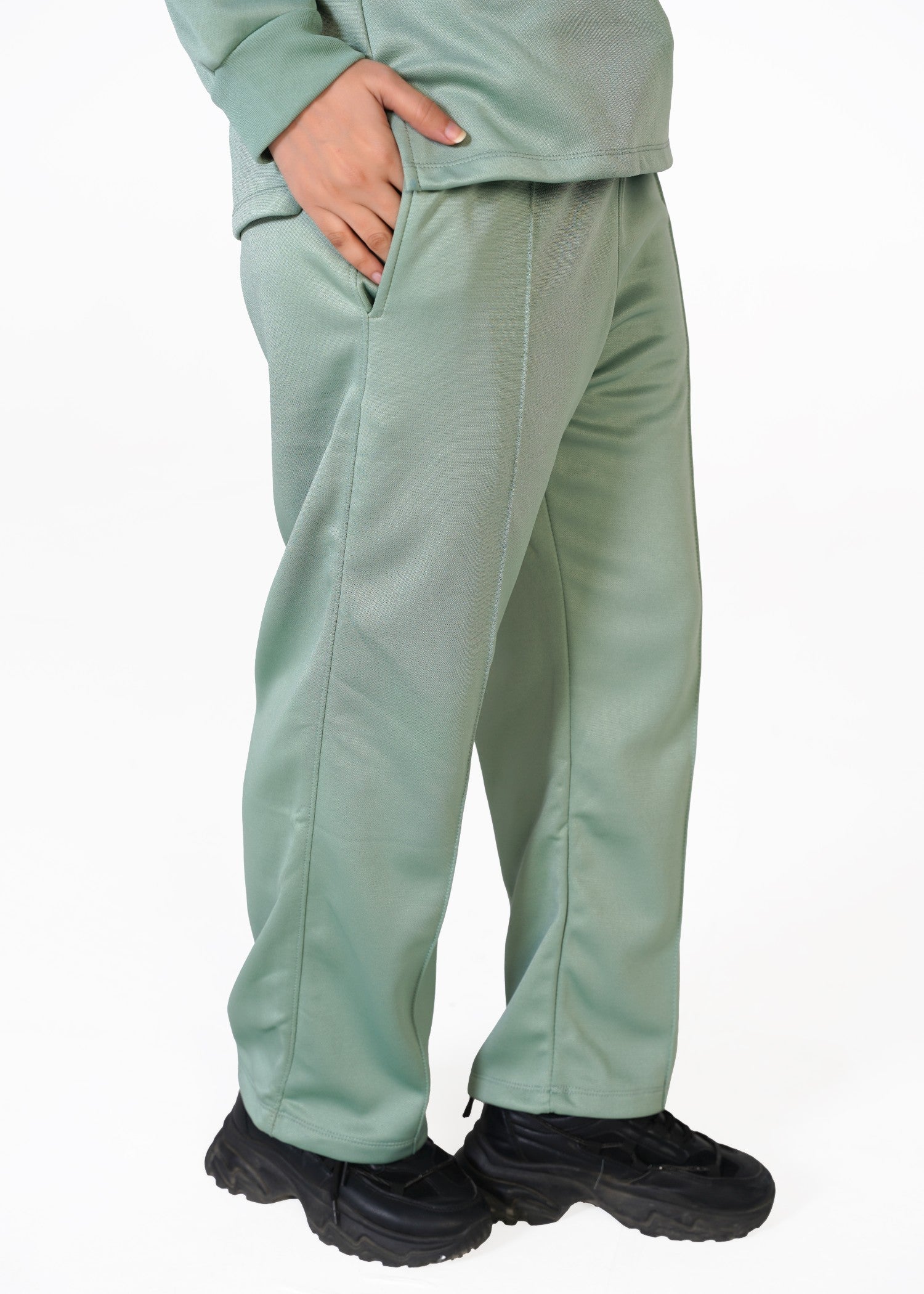 fleece Tracksuit in Pastel green