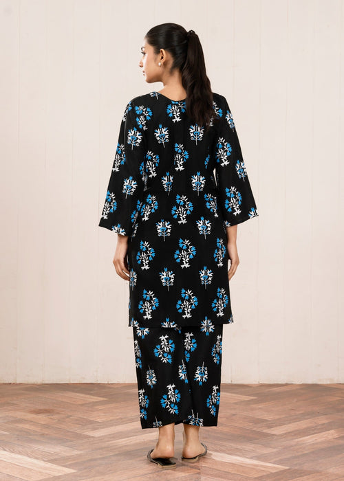 linen Co Ord Sets in Moonlight blue