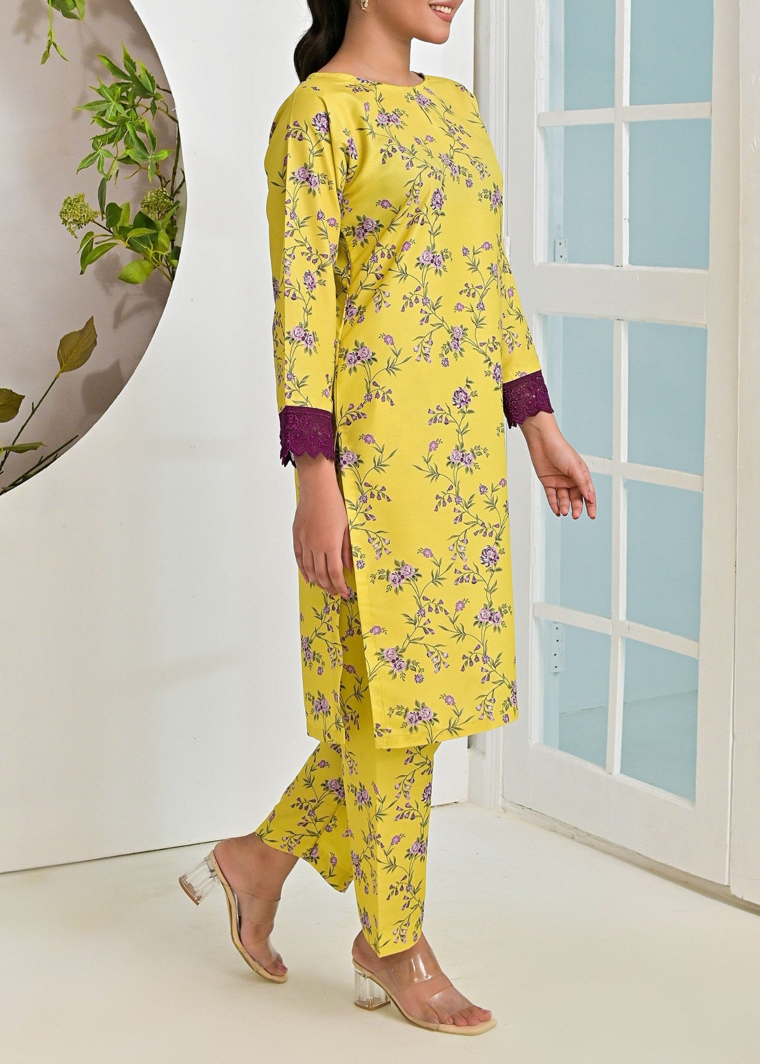 poly viscose Co Ord Sets in Key lime