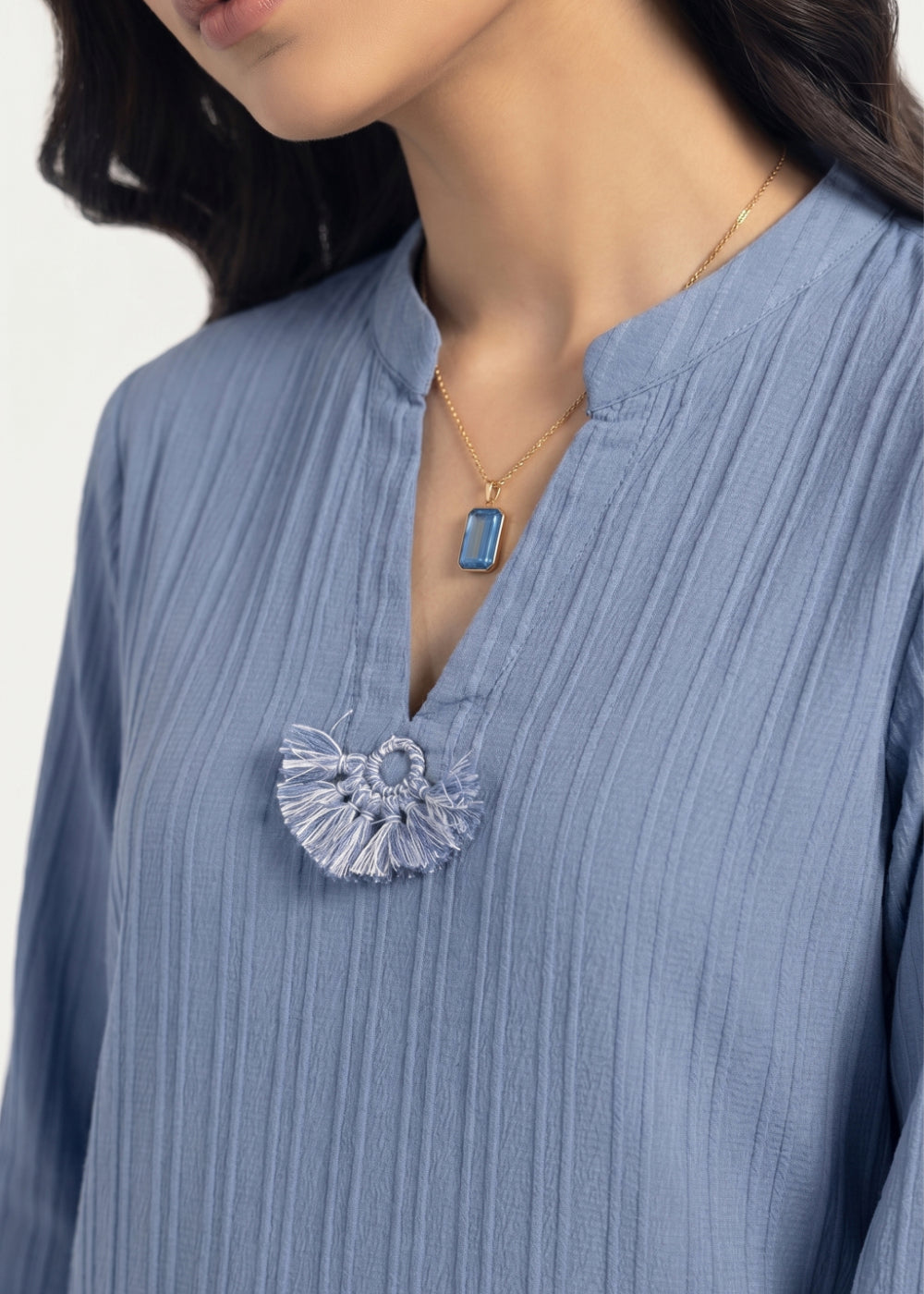 viscose Kurti in Blue