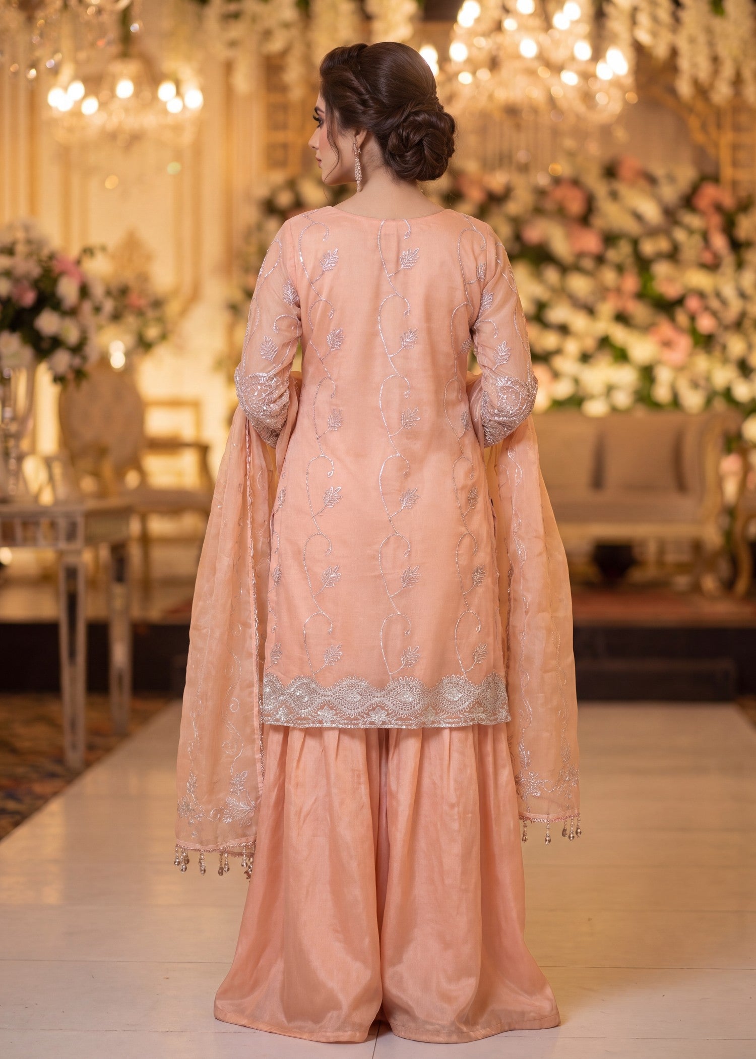 tissue Unstitched in Peach pink