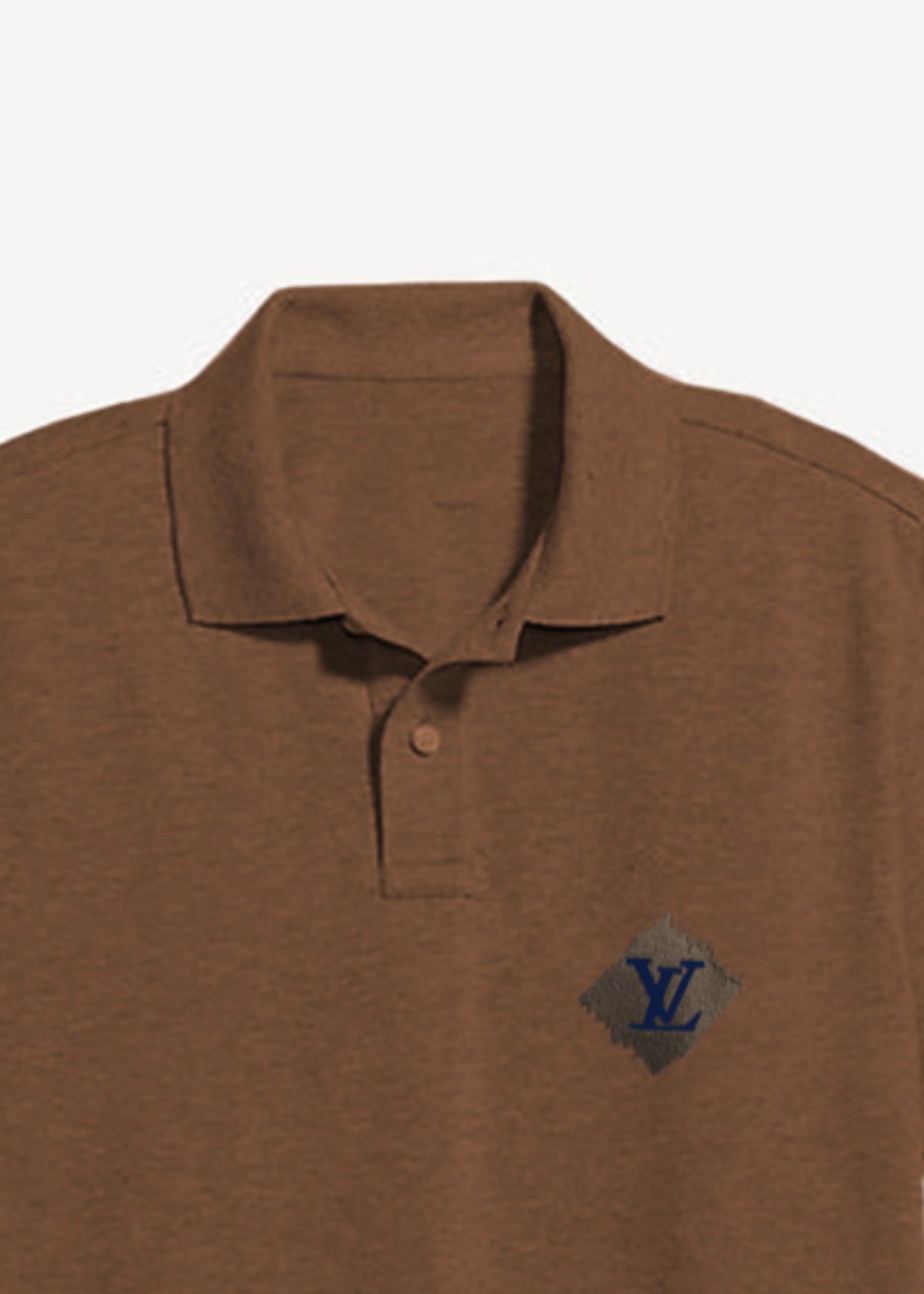 cotton pique Polo Shirt in Hazelwood brown