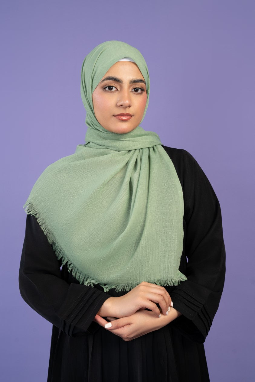 lawn Hijab in Pistachio green