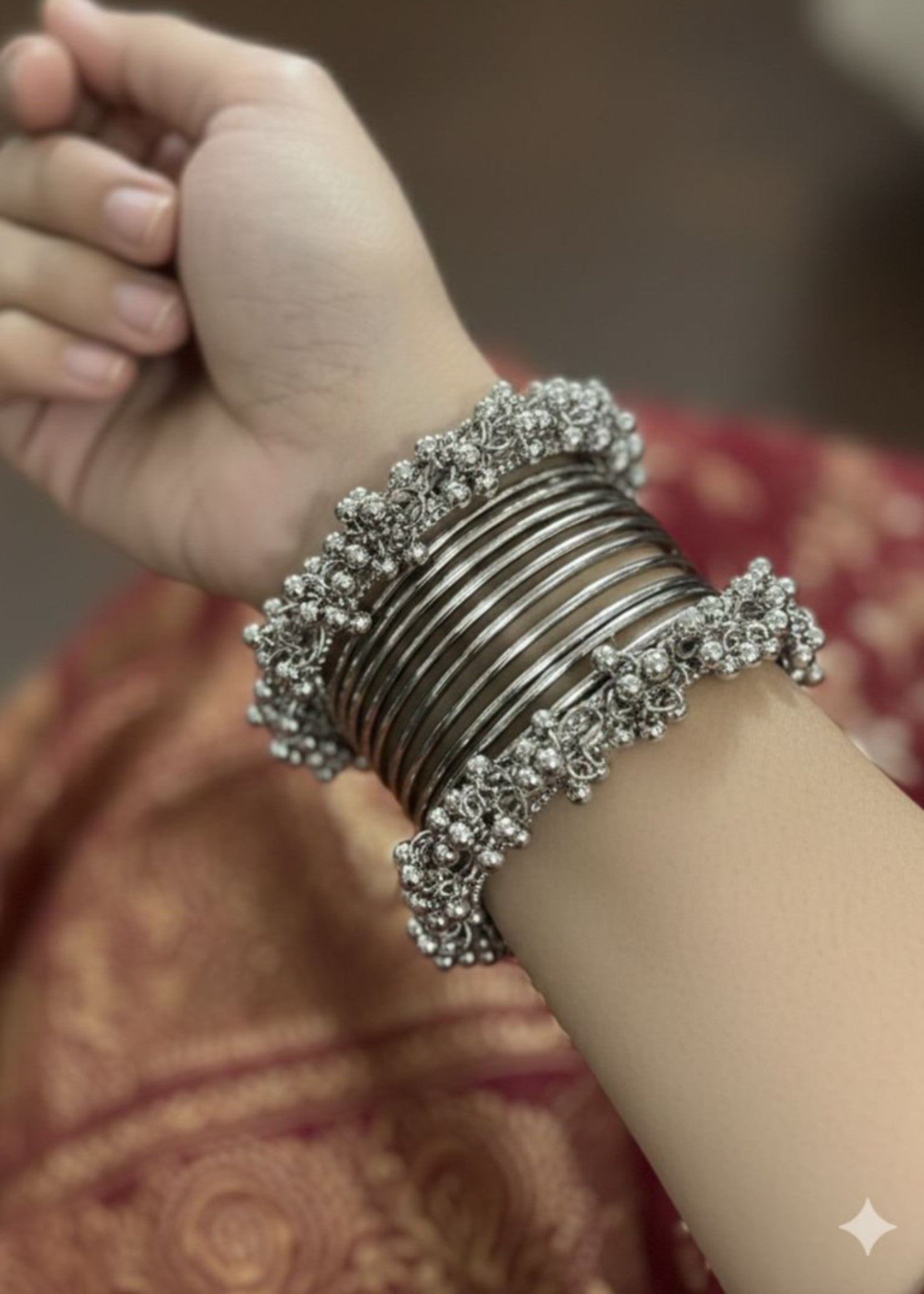 Bangles in Silver Color by - Trendy Women Bangles LAA1559