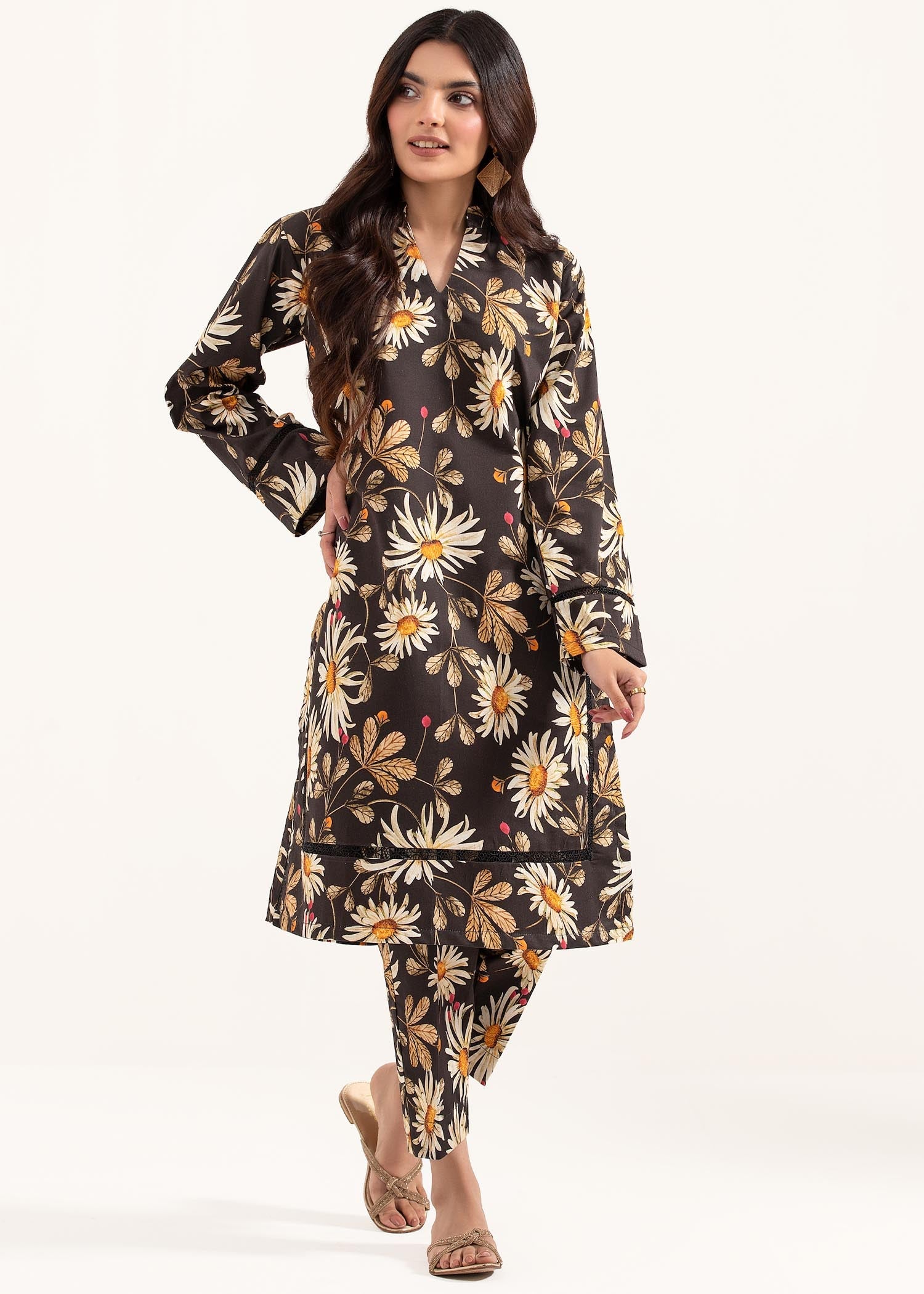 cotton satin Co Ord Sets in Black