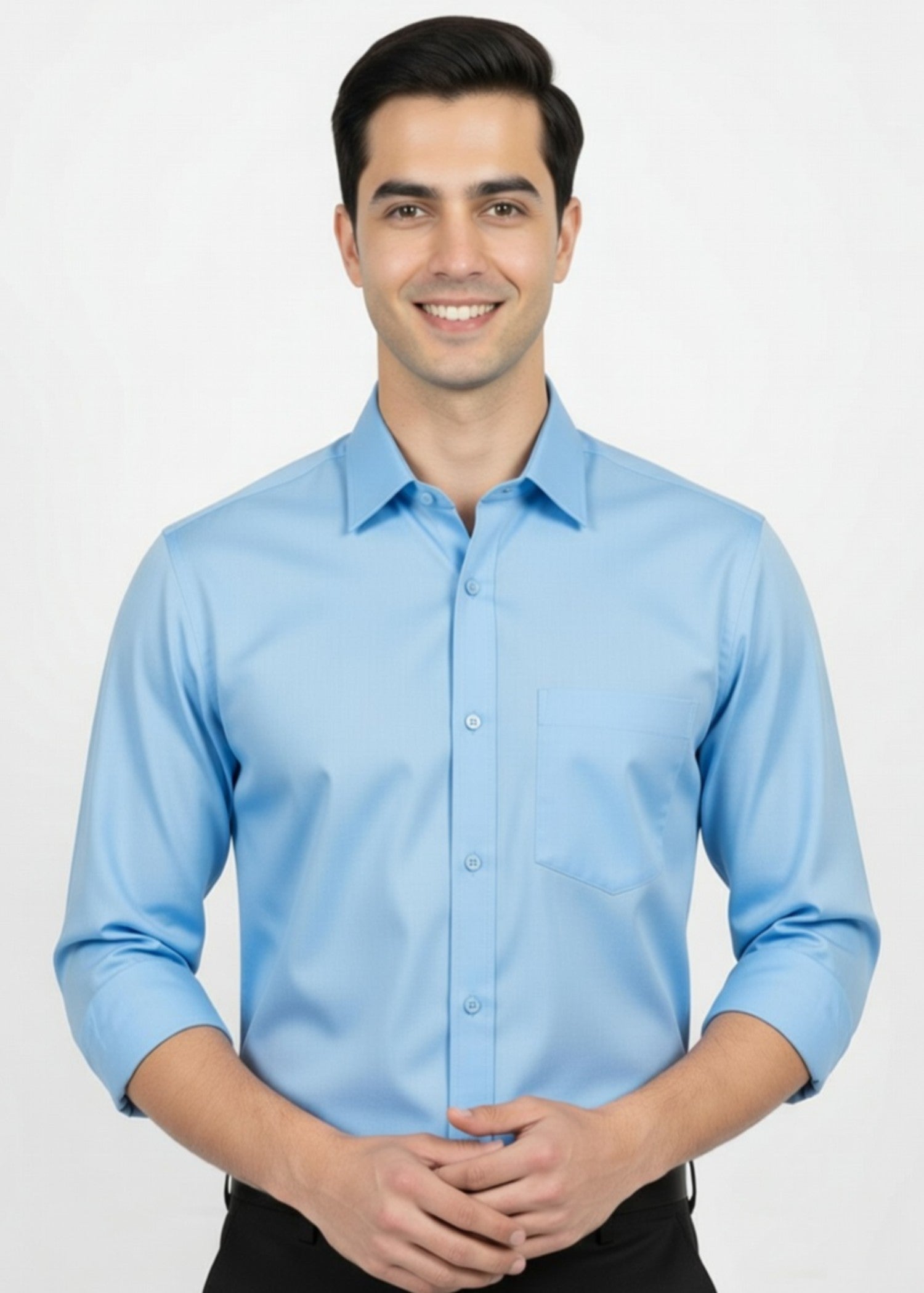 cotton Formal Shirt in Sky blue