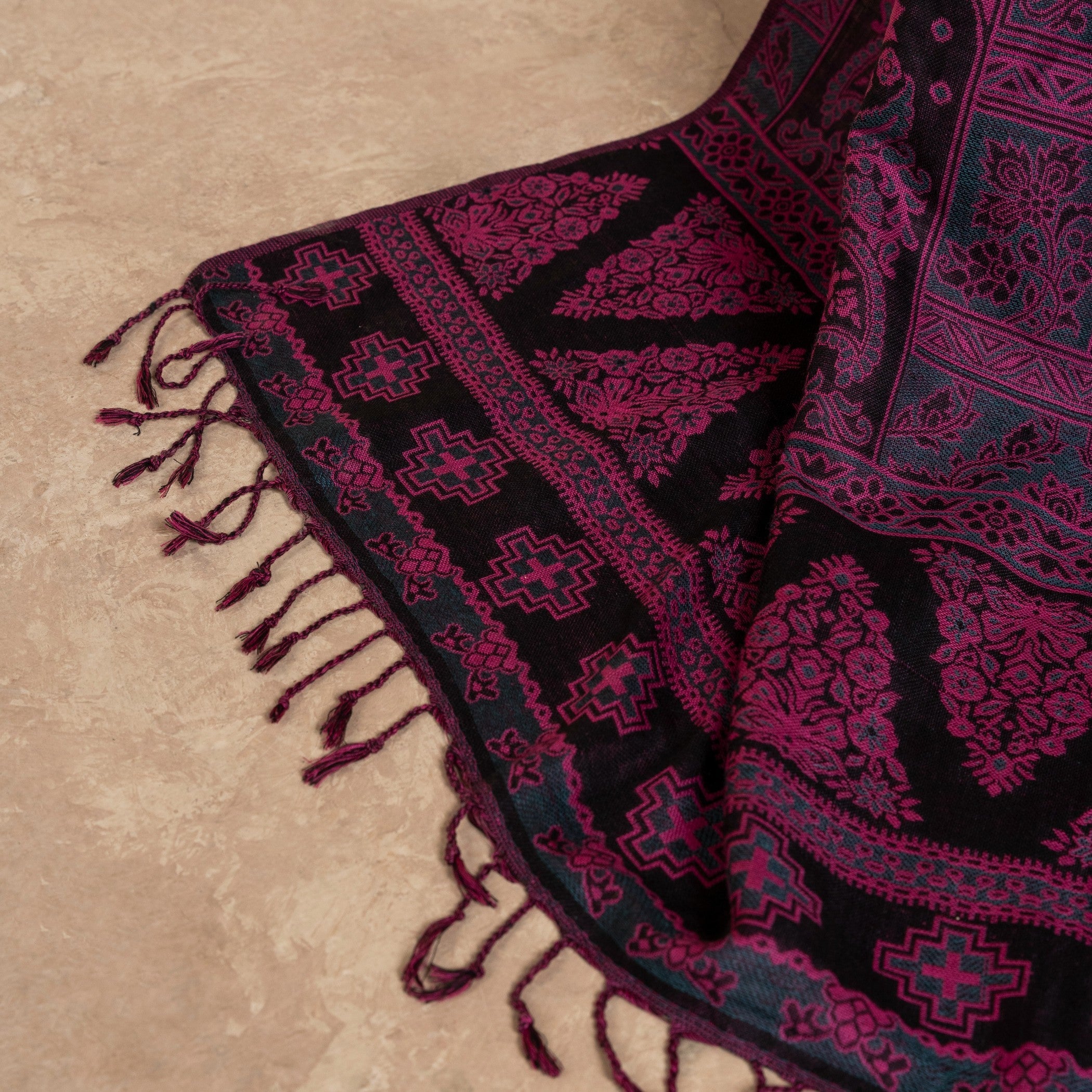Shawl in Fuchsia Color by - Trendy Women Shawl SMU4980