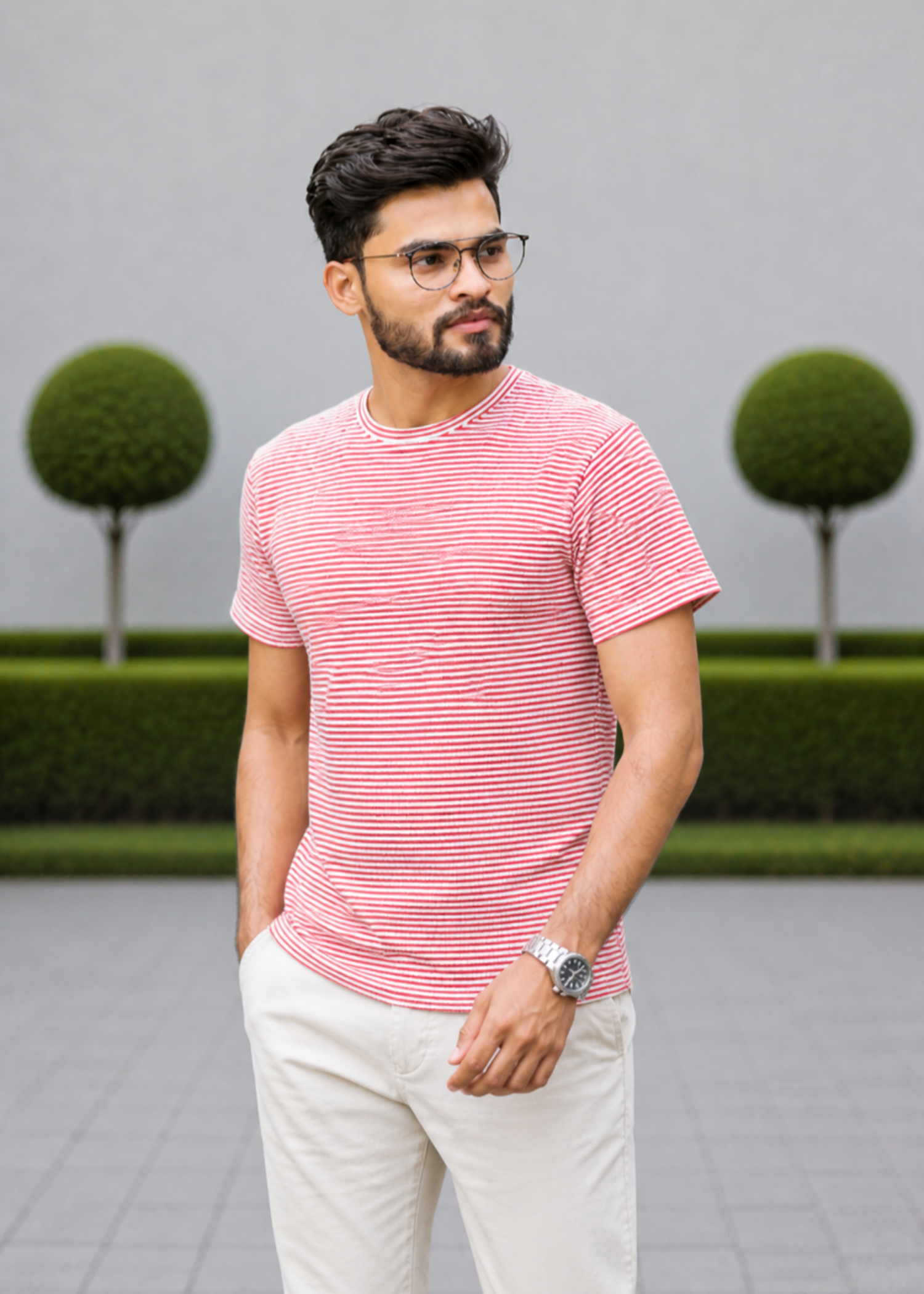 cotton T Shirt in Multi