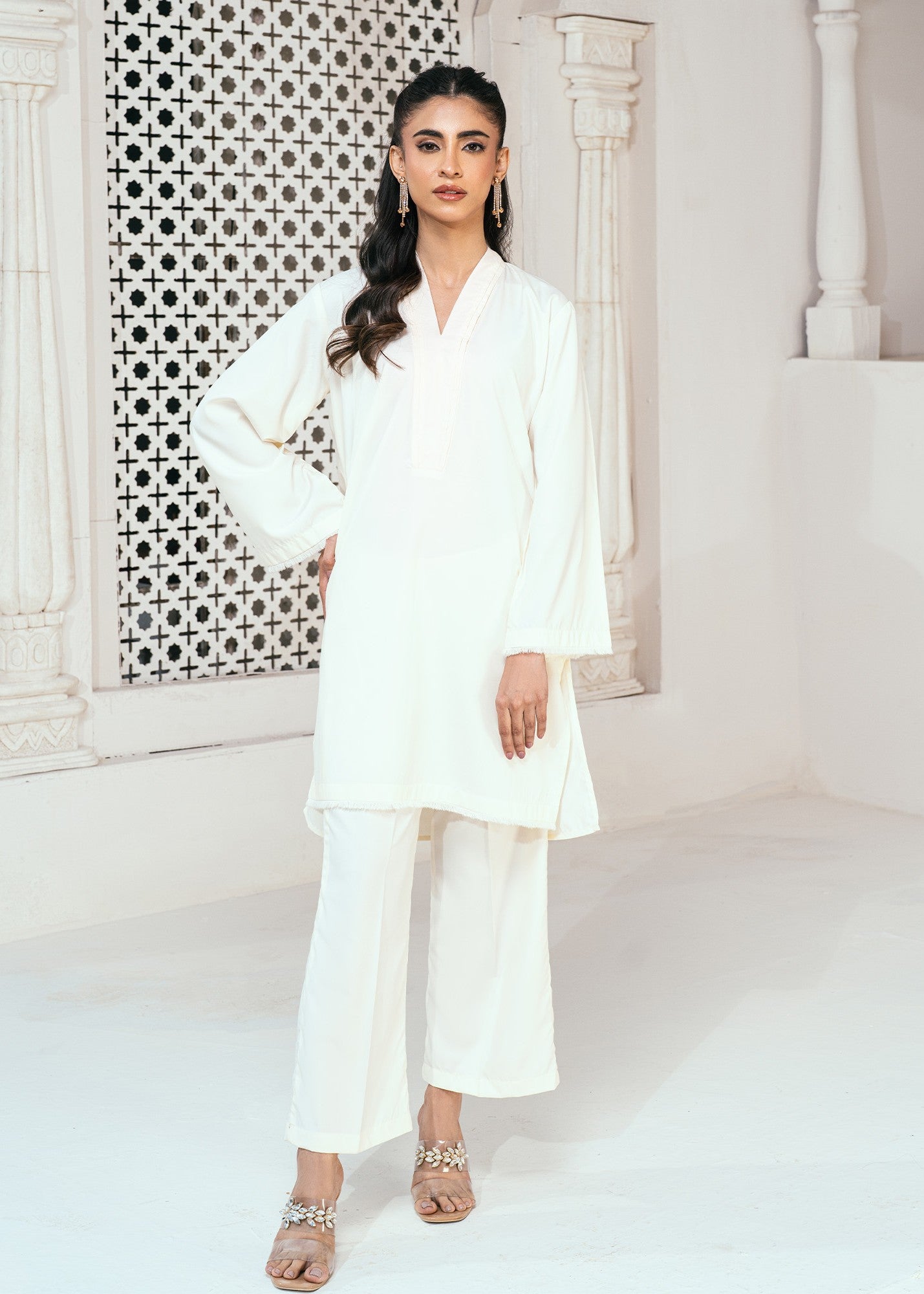 wash & wear Co Ord Sets in Cream