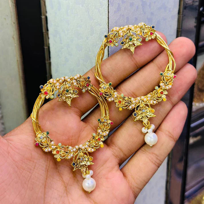 Earrings in Mari gold Color by - Trendy Women Earrings MOG1954