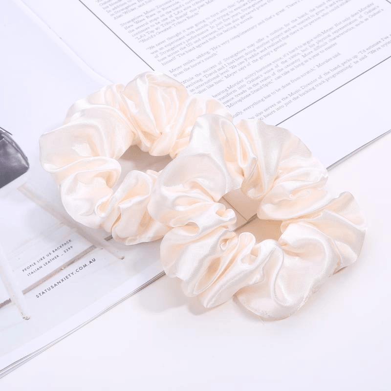 European and American Cloth Circle Head Rope Pure Color Headdress Hair Rope