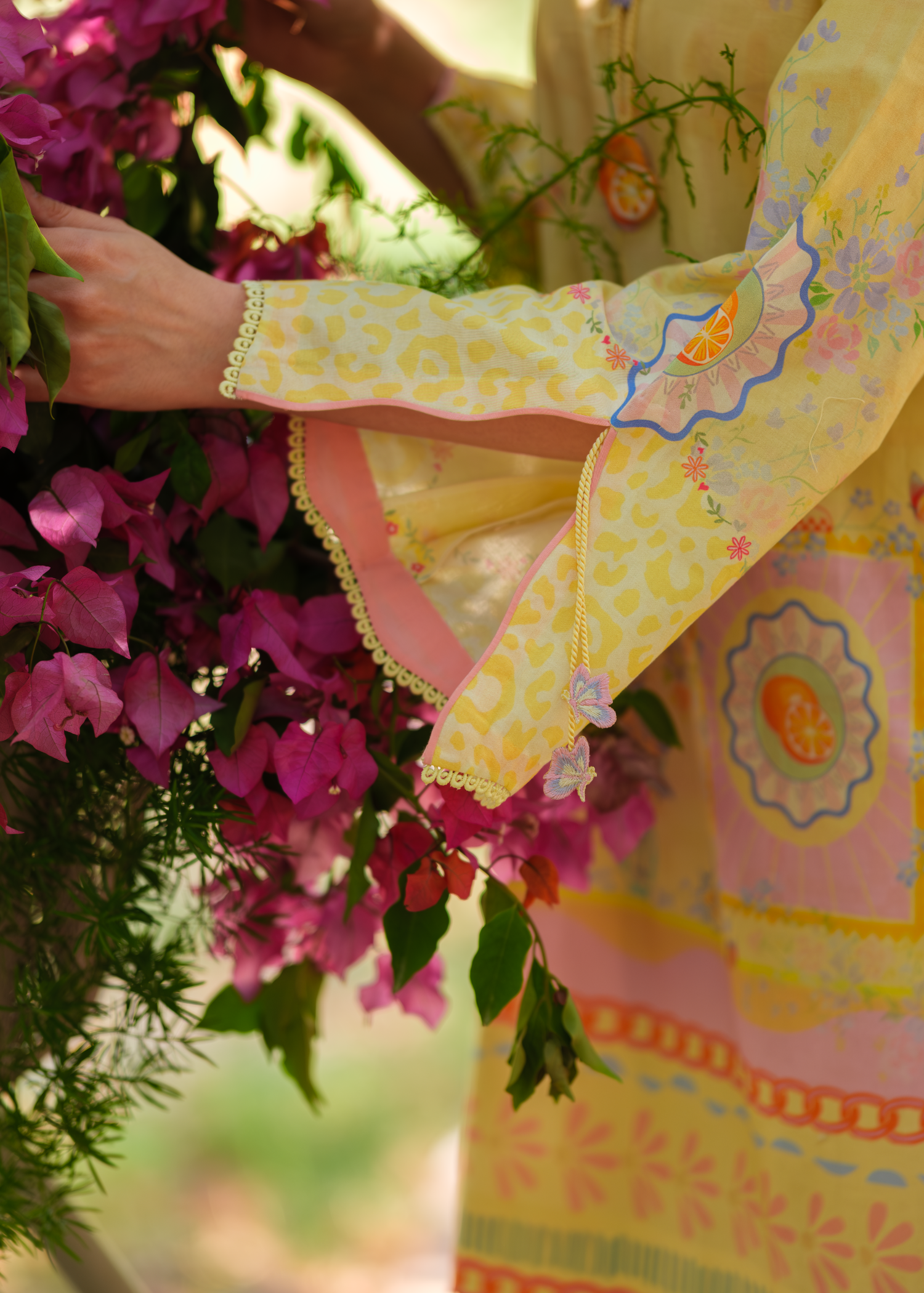 cambric Co Ord Sets in Mellow yellow
