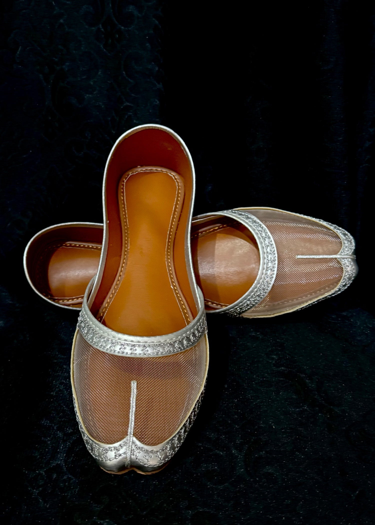 Khussa in Silver by - High Quality Women Khussa TPD0809