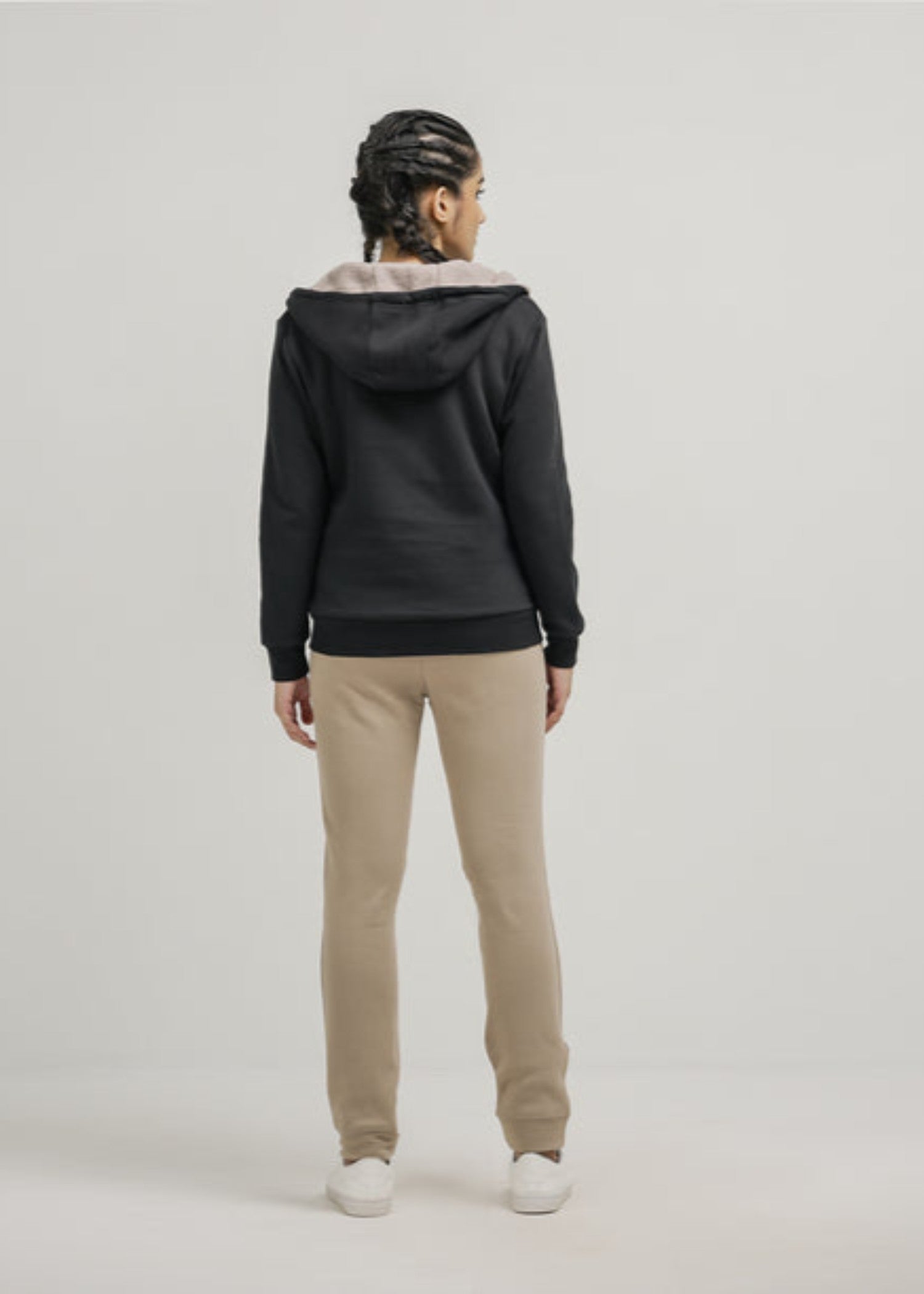 fleece Trousers in Khaki brown
