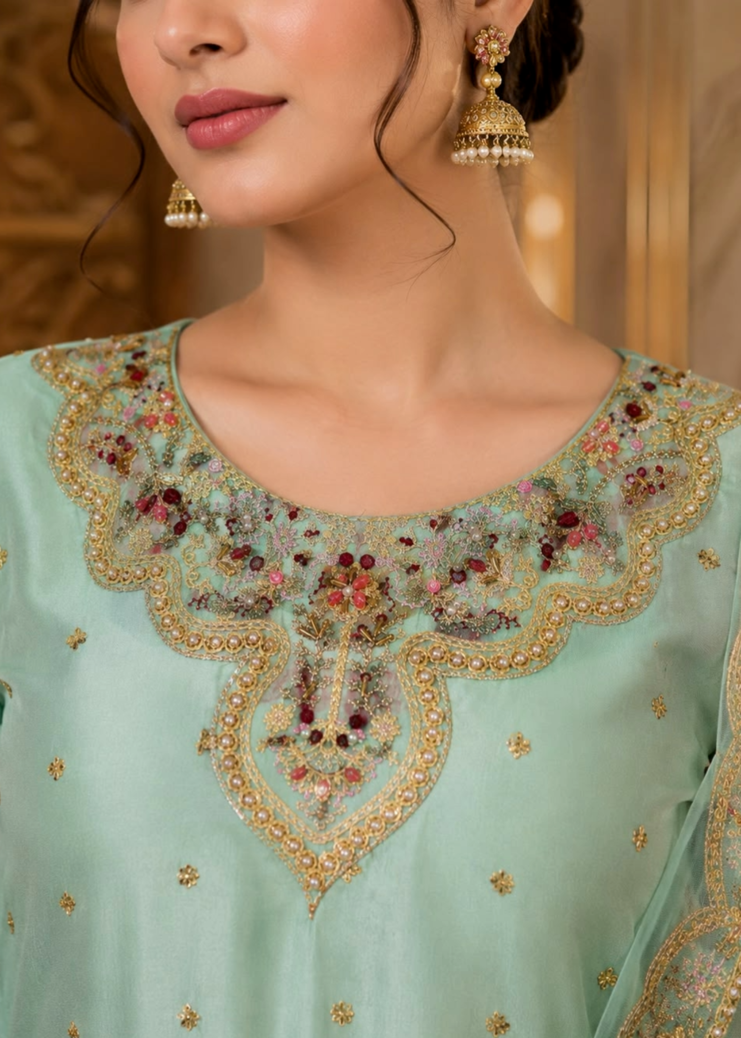silk Maxi in Pastel green