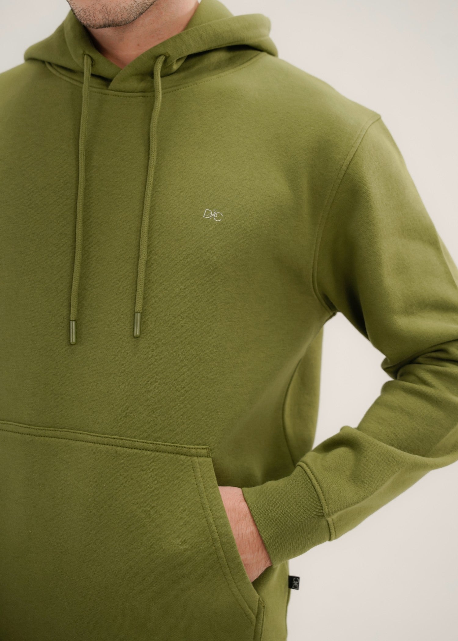 fleece Hoodie in Apple green