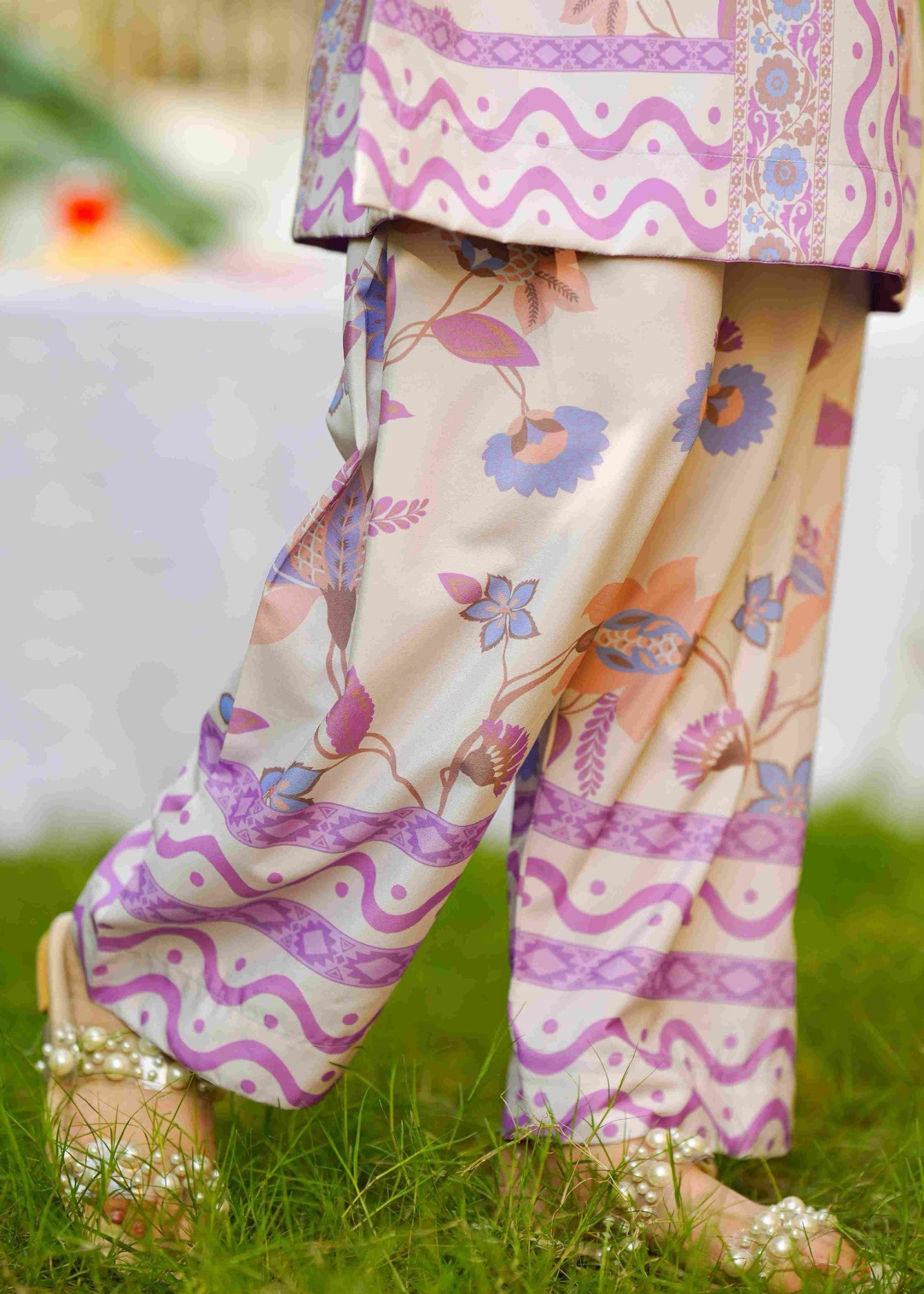 crepe Co Ord Sets in Lavender - view 7