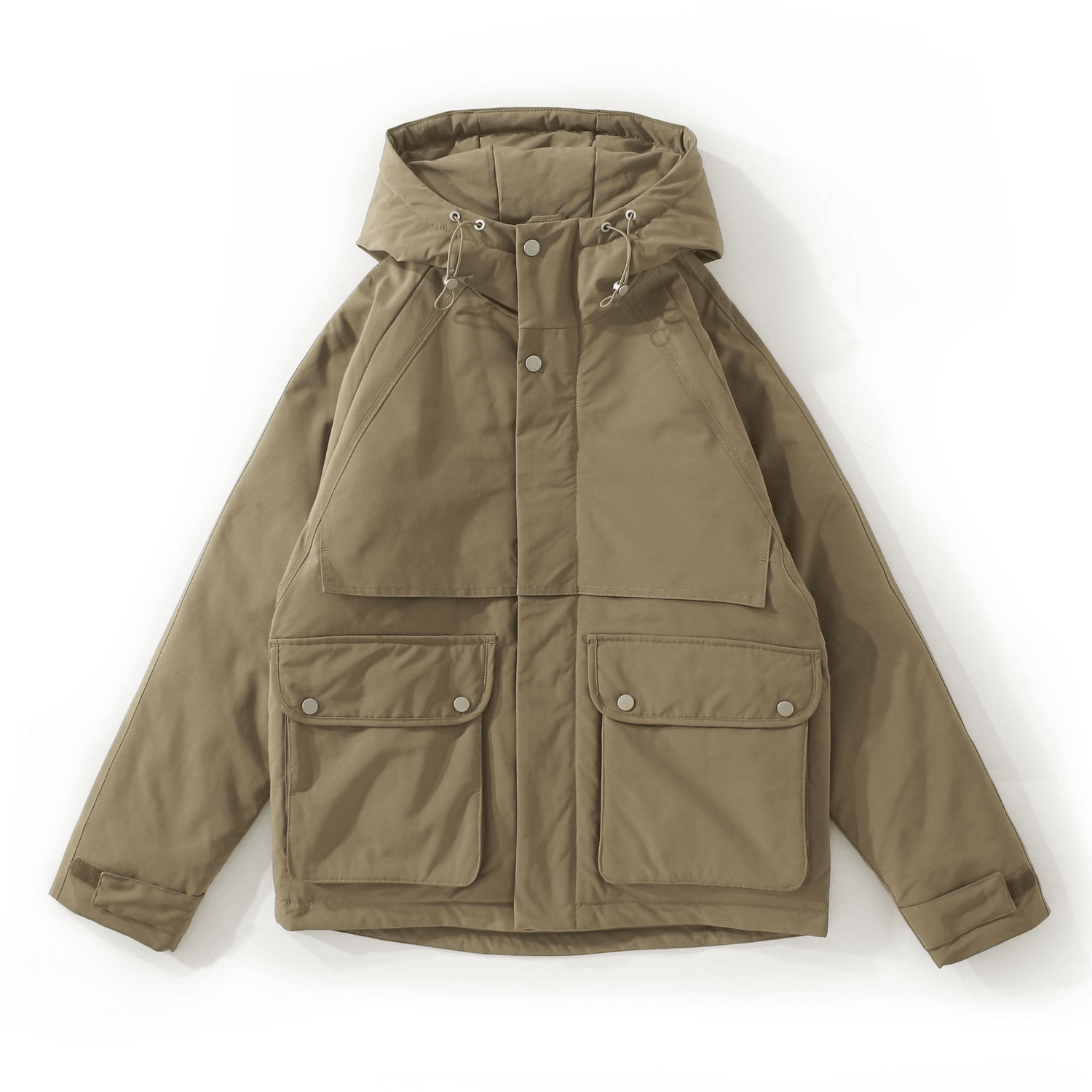 All-Match Short White Duck down Hooded Jacket Men