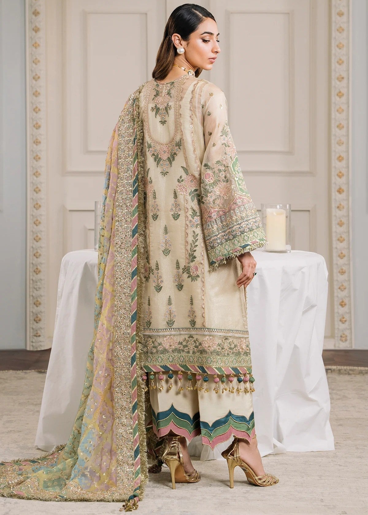 masuri Kurta Set in Beige