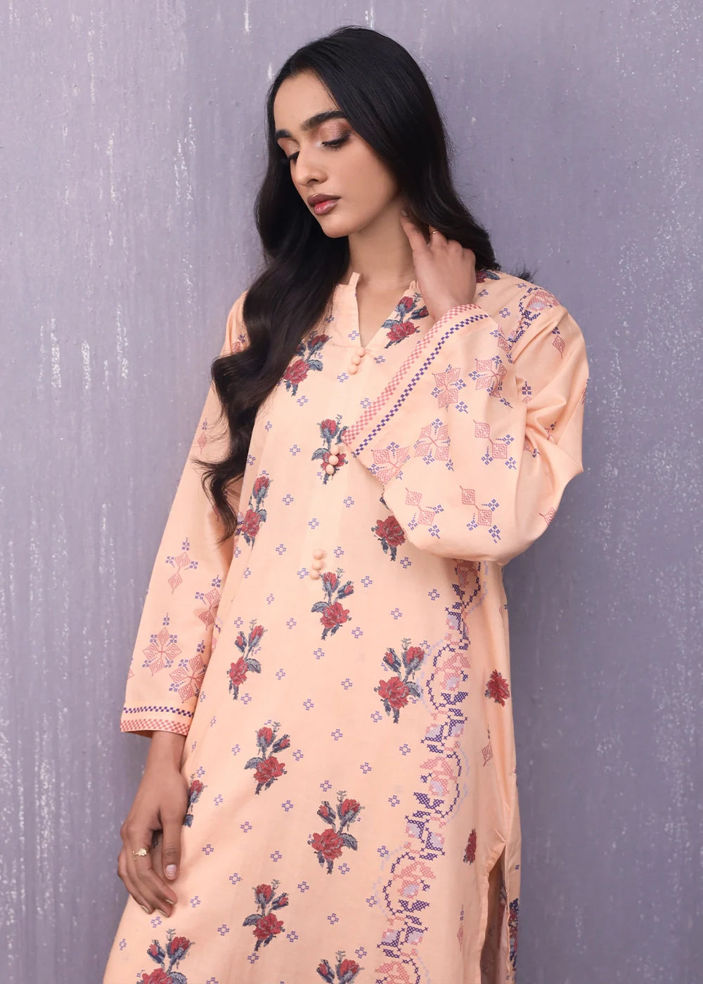 lawn Co Ord Sets in Apricot orange