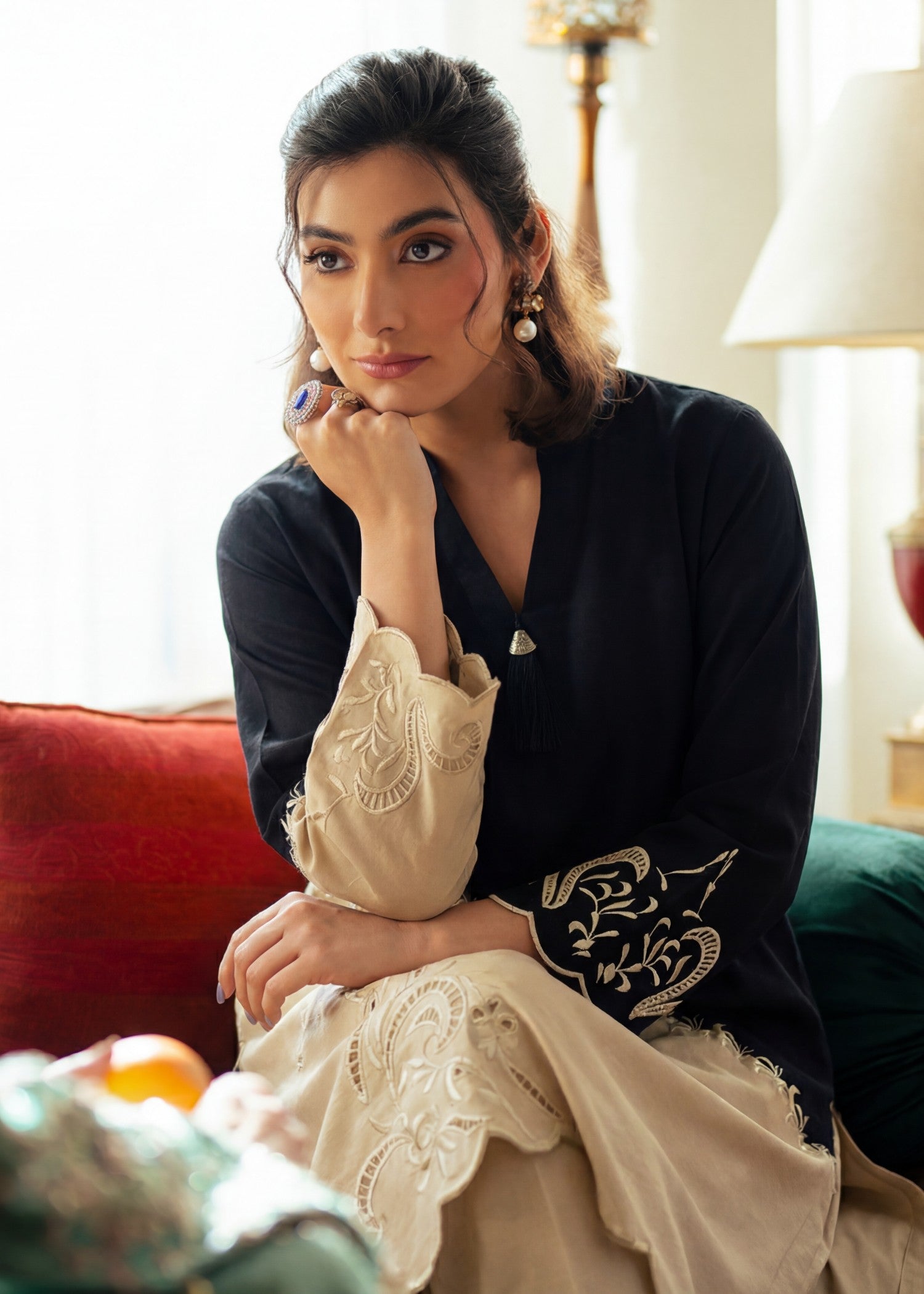 dhanak Kurta Set in Multi