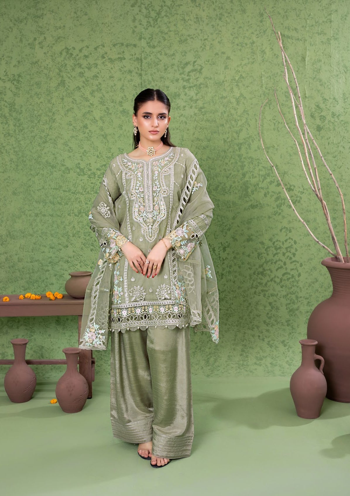 Kahani Festive Pret Organza Formals – D-10