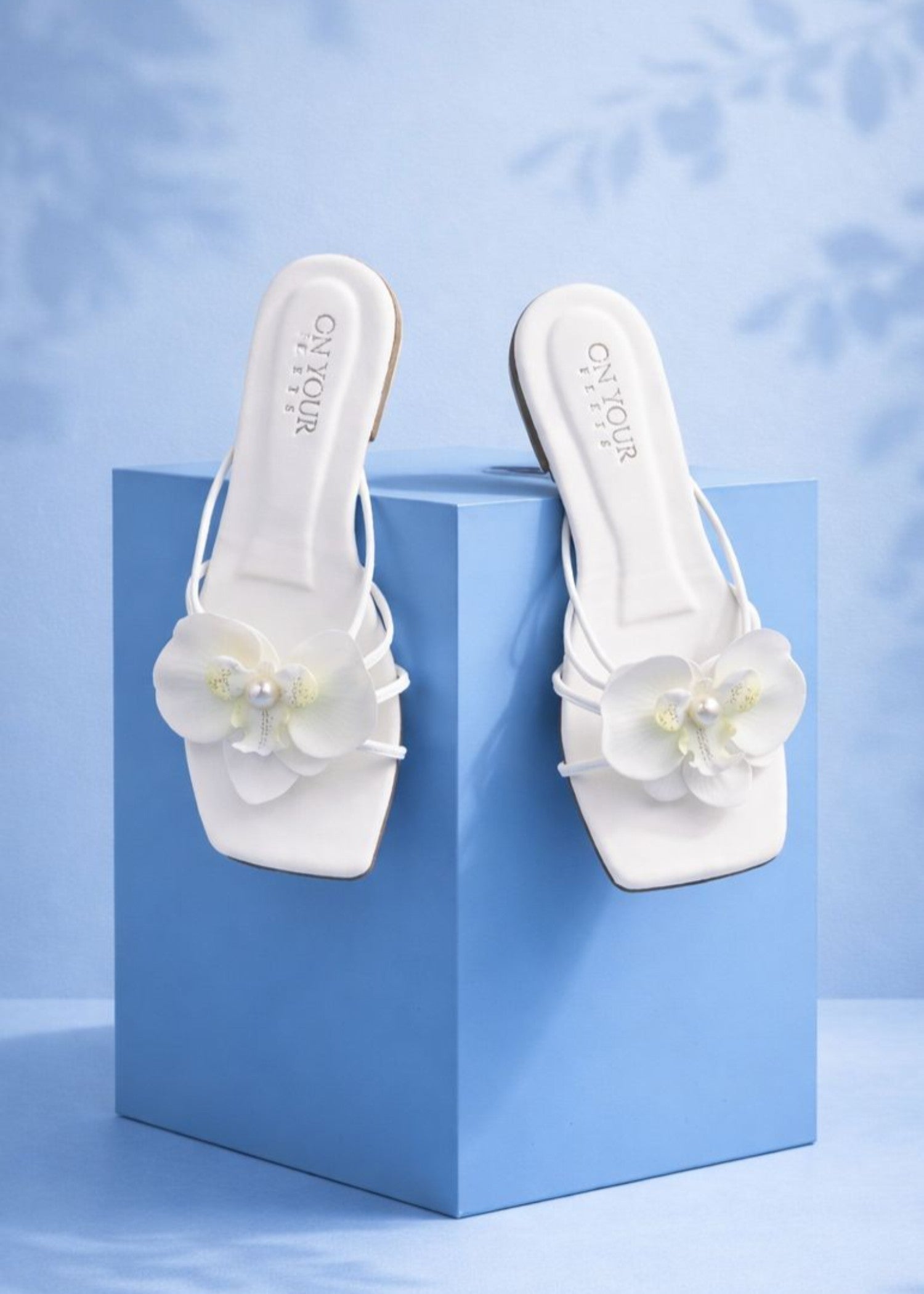 Slides in Off-white by - High Quality Women Slides KRW9114