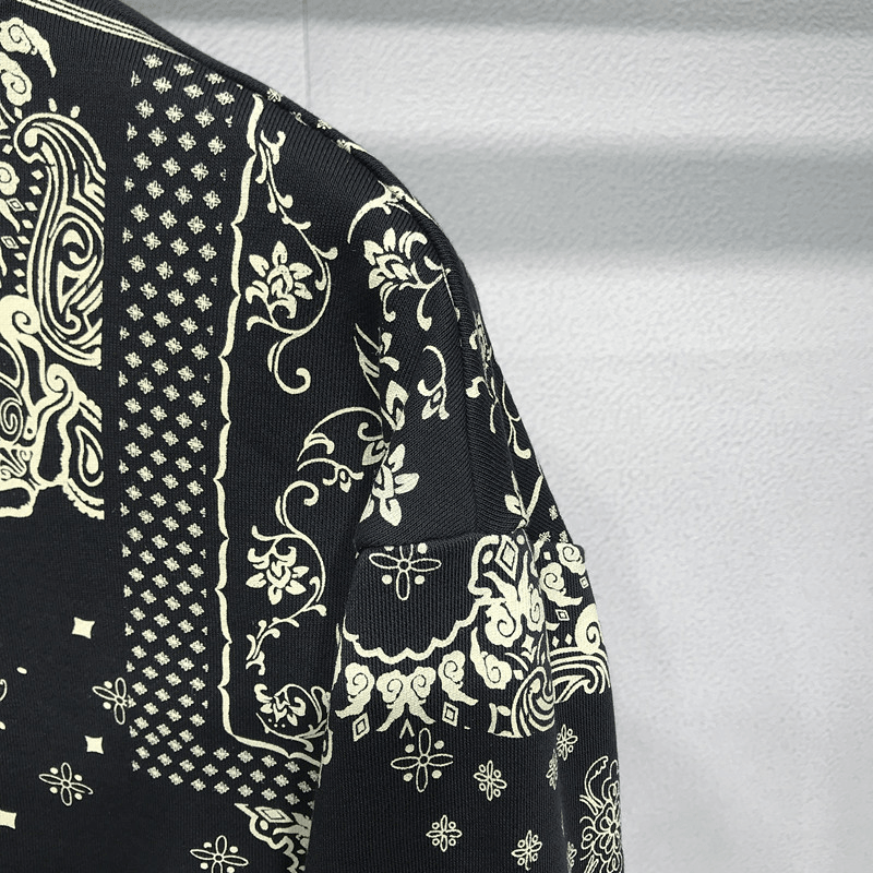 Printed Casual Long-Sleeved Pullover Jacket Men'S Trend