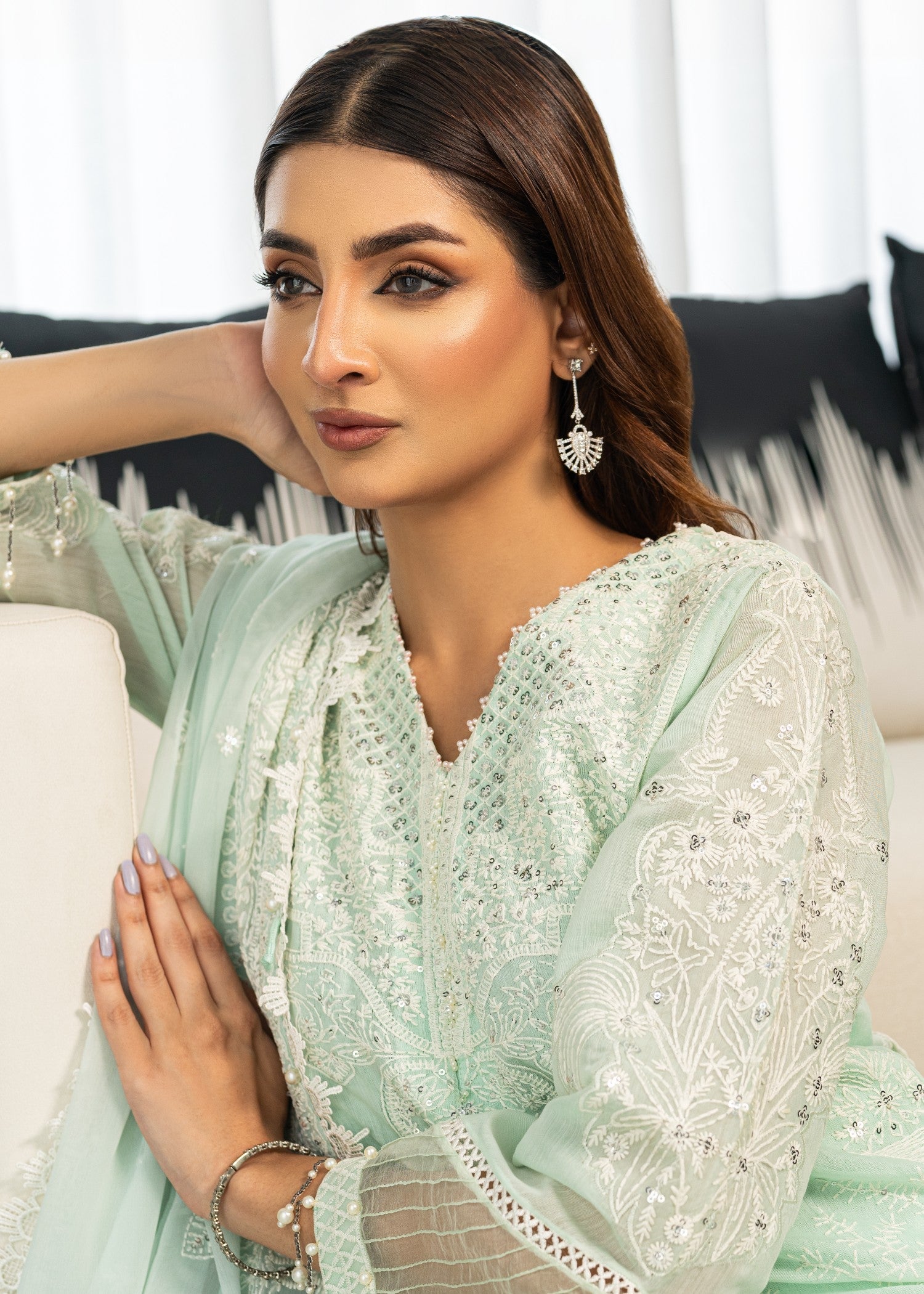 cotton Unstitched in Tea green