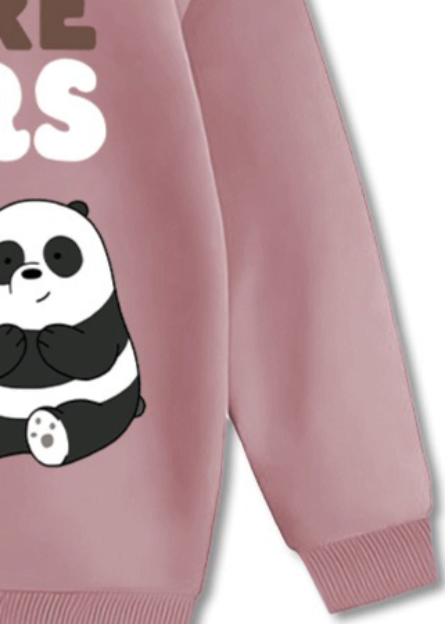 fleece Sweatshirt in Mauve pink