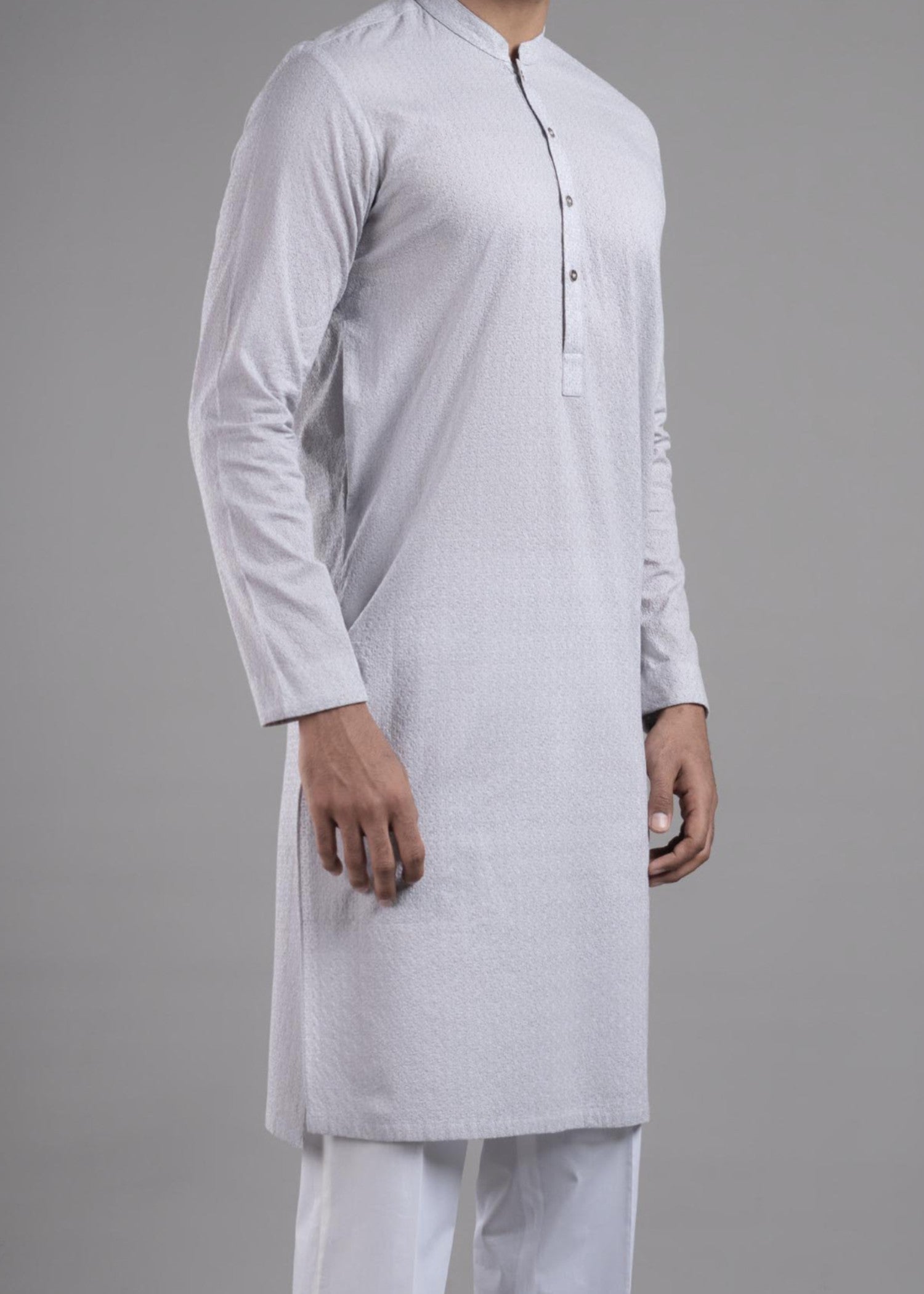 cotton Kurta in Grey