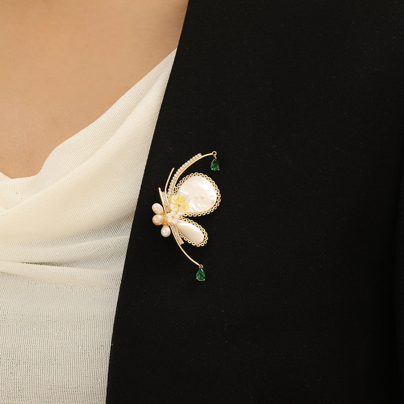 Brooch in Multi Color by - Trendy Women Brooch ZLB6318