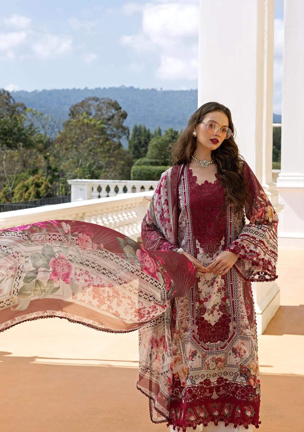 Signature Embroidered Lawn Prints – ESA-2B RUBY LADY