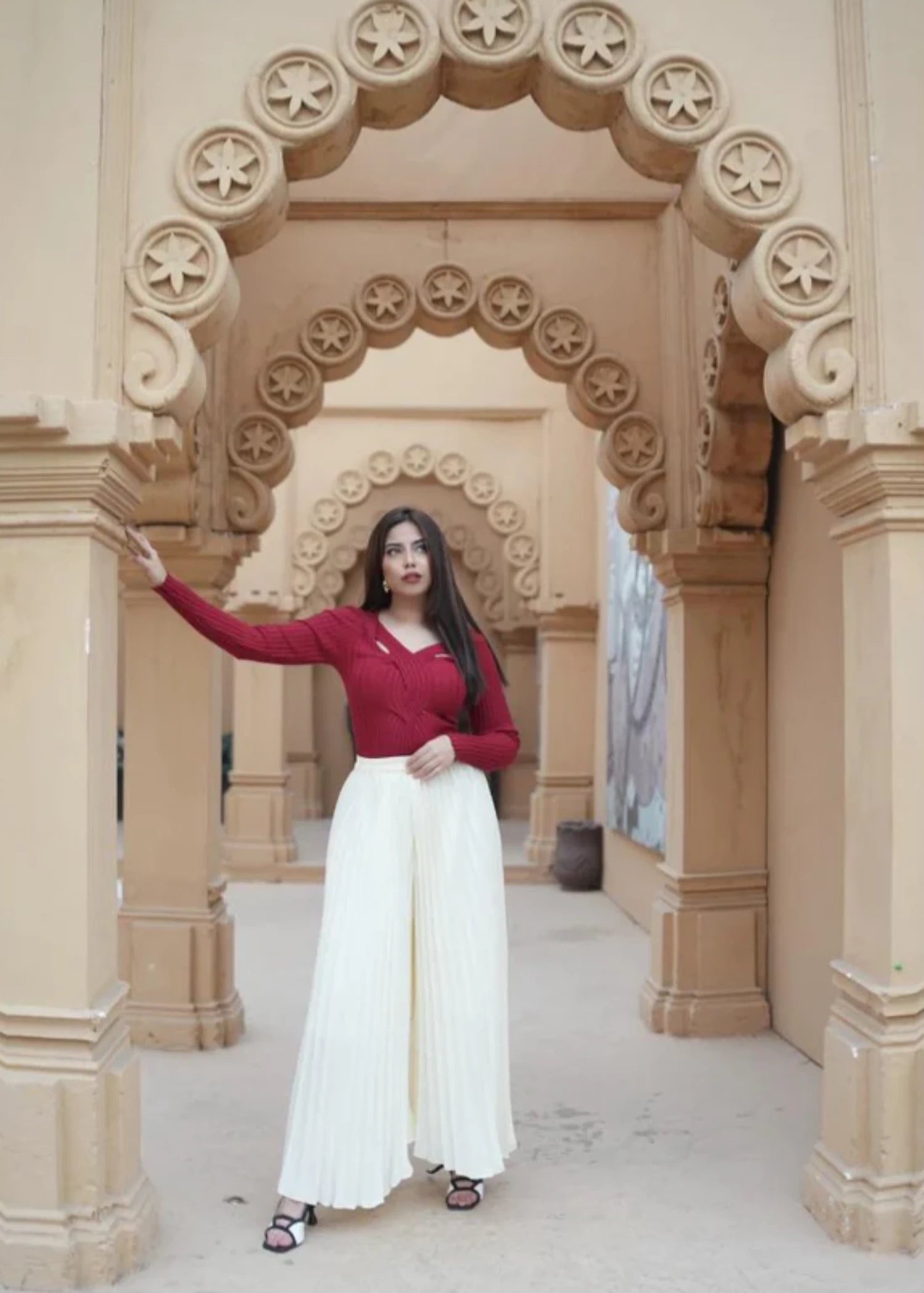 linen Trousers in Ivory
