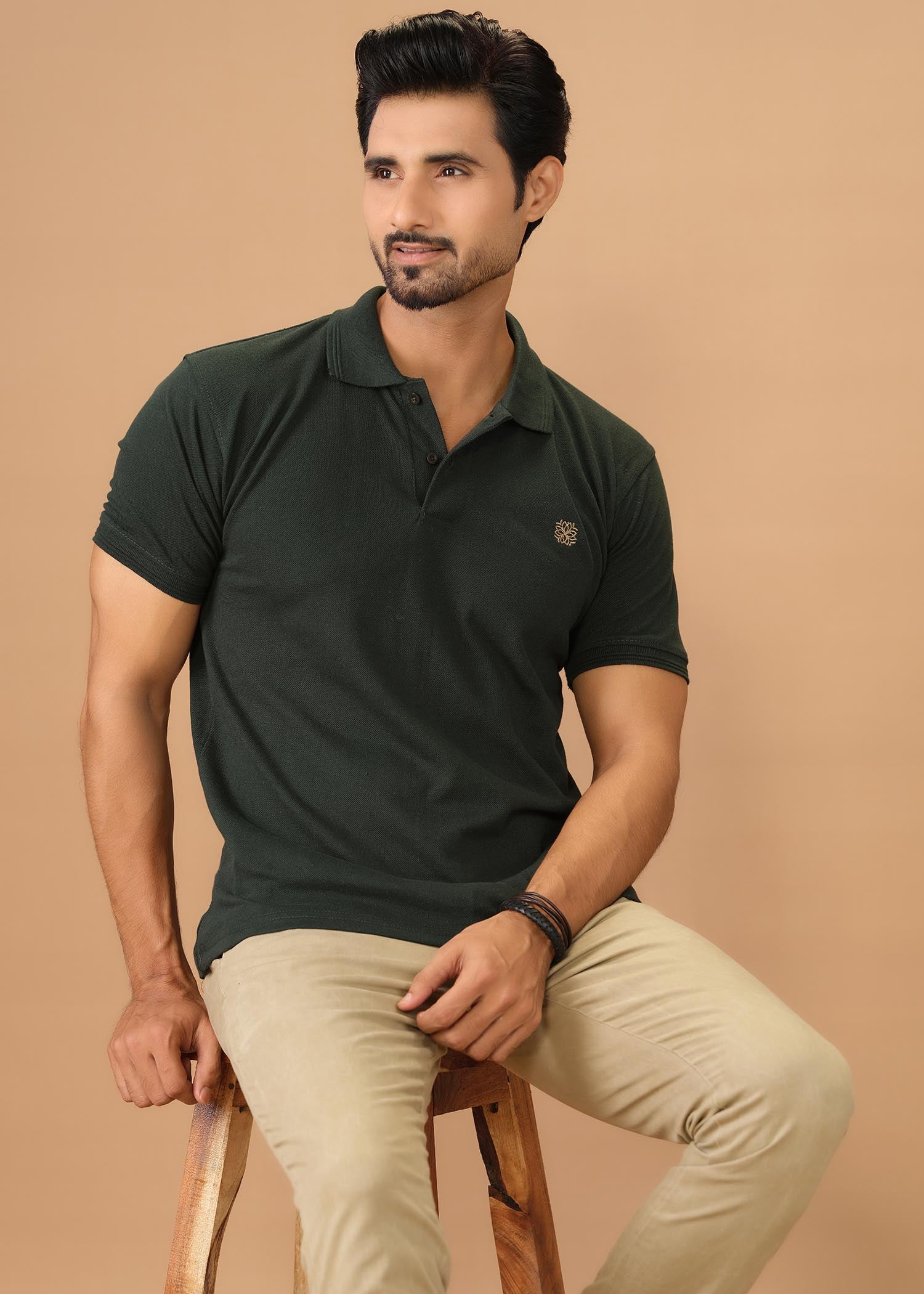 porque/pique Polo Shirt in Dark green